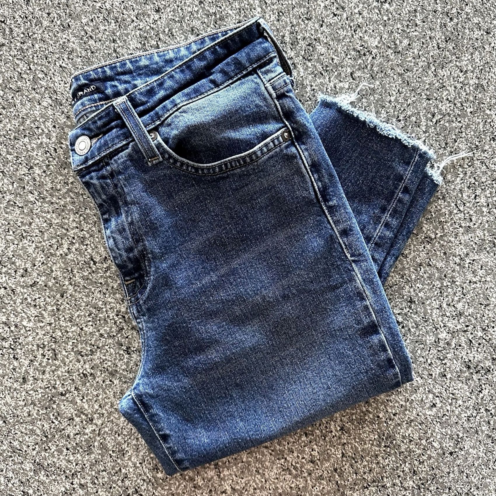 Lucky Brand Lucky Brand Jeans Womens 4 Skinny Mid Rise 27x28 Ava Raw Hem Medium Wash Blue Denim 5-Pocket Stretch Regular Size 27" / US 4 / IT 40 - 2 Thumbnail