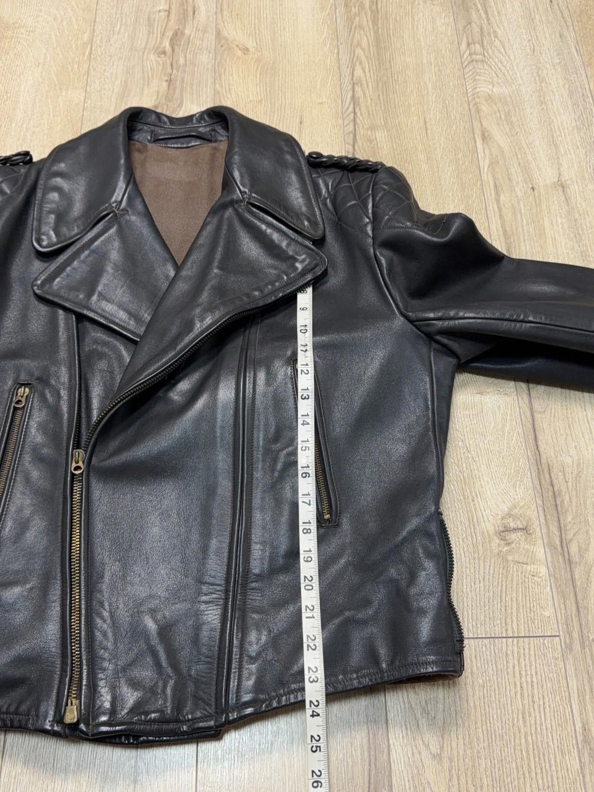 The Unbranded Brand Vintage Mens 1960-70s German Leather Jacket Motorcycle Biker Size US L / EU 52-54 / 3 - 10 Thumbnail