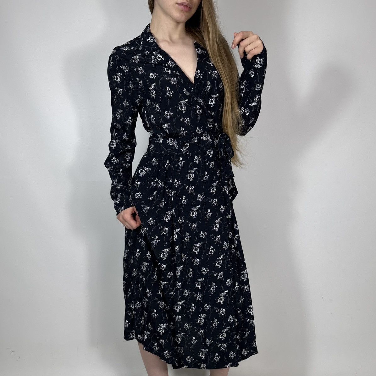 Laura Ashley Vintage Y2K Laura Ashley Archive Floral Flared Maxi Dress Size L / US 10 / IT 46 - 1 Thumbnail