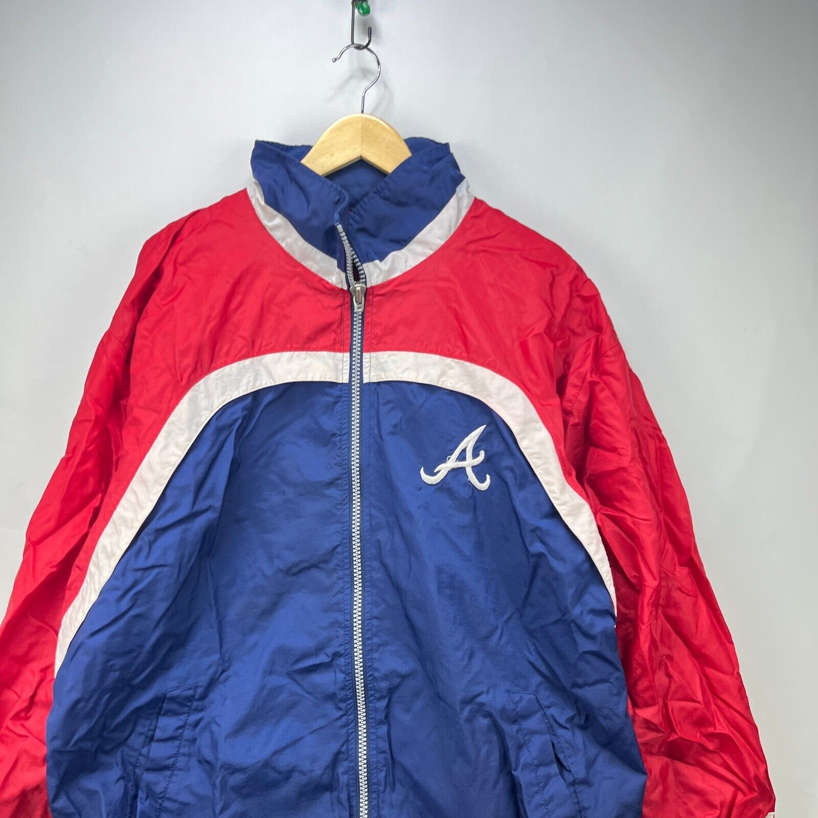 Starter × Vintage Vintage 90s Starter Atlanta Braves Windbreaker Jacket XL Size US XL / EU 56 / 4 - 2 Thumbnail