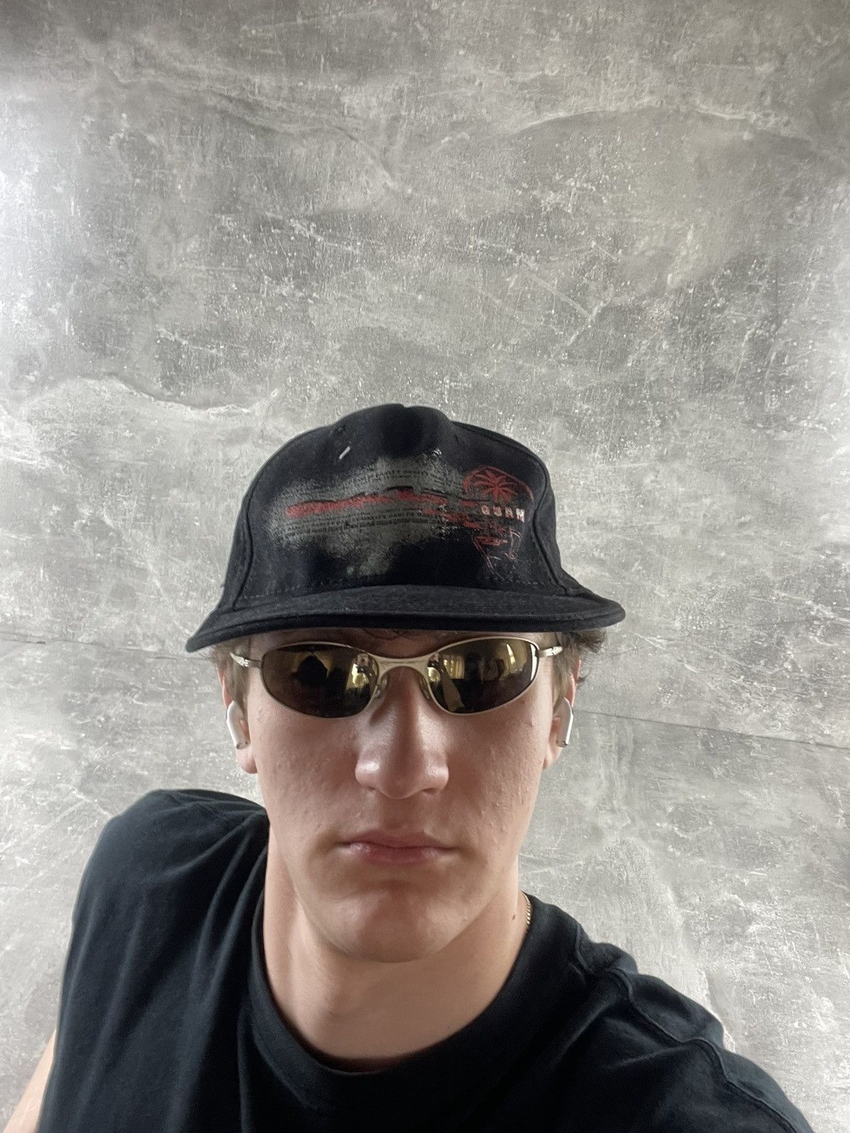 Oakley Oakley Guam Vintage Cap Distressed Print Stretch Fit Hat Size ONE SIZE - 2 Thumbnail