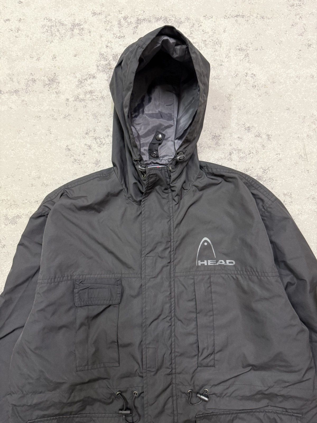 Japanese Brand Head USA utility windbreaker jacket black hooded Size US M / EU 48-50 / 2 - 6 Thumbnail