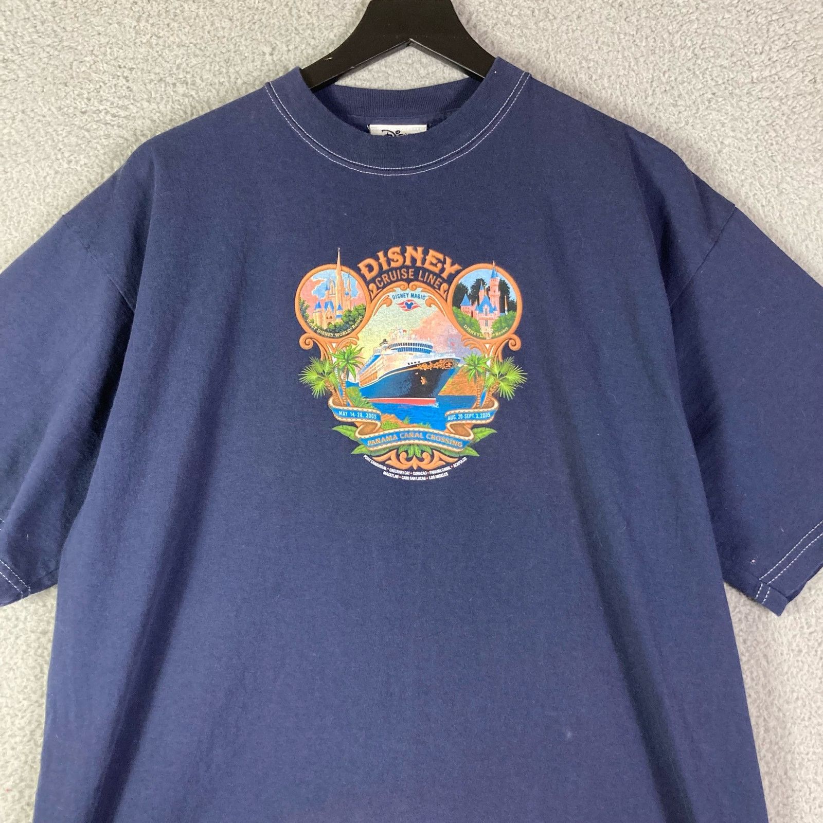 Disney 2005 Disney Cruise Line Shirt Panama Canal Crossing Rare XL Size US XL / EU 56 / 4 - 2 Thumbnail