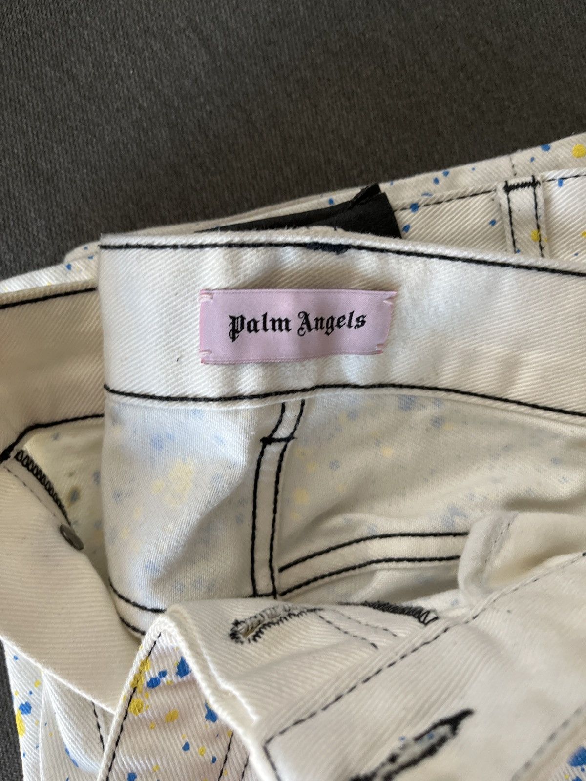 Palm Angels Palm Angels paint splatter denim jeans SS19 Size US 32 / EU 48 - 6 Thumbnail