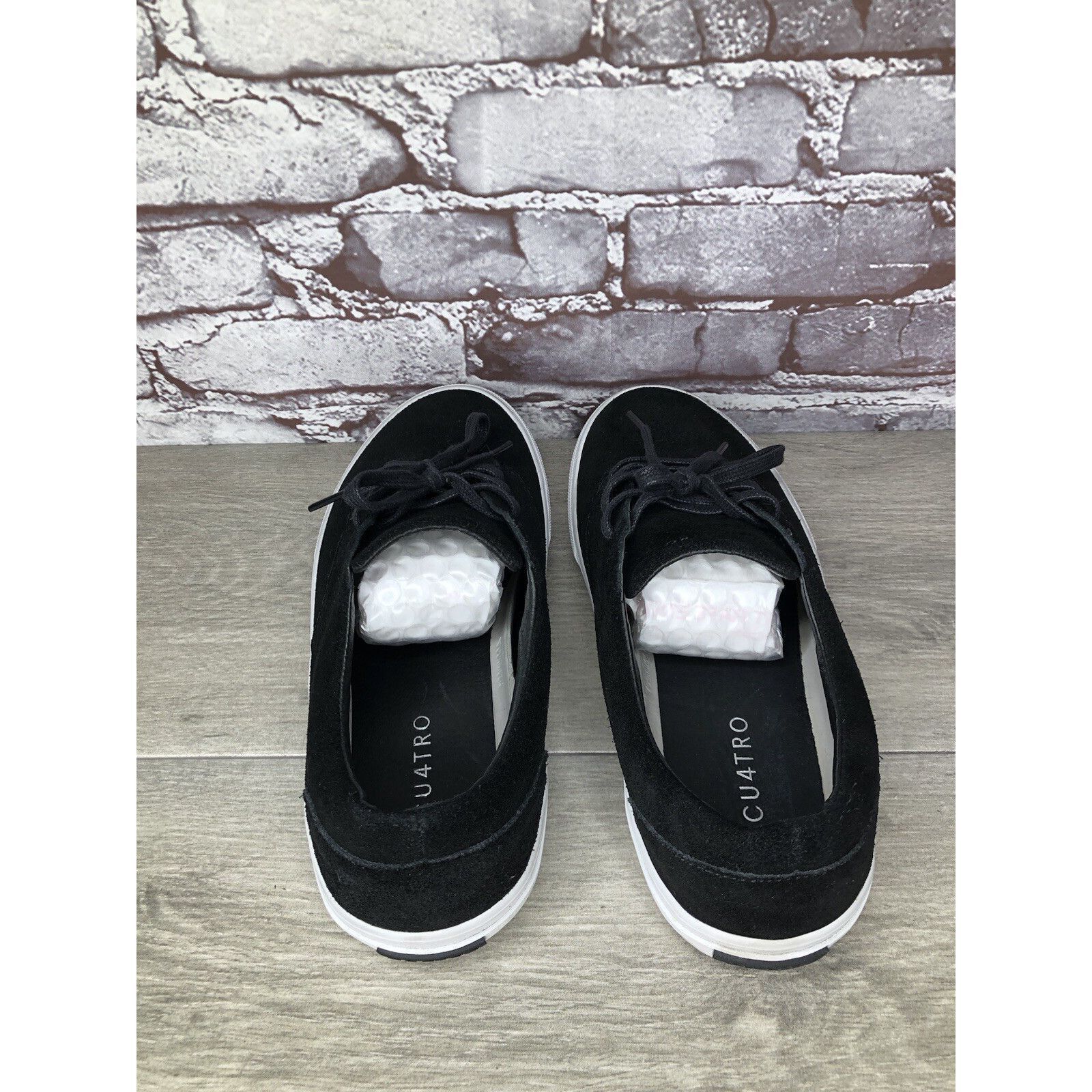 Other CU4TRO Black Suede Leather Lace Up Low Top Sneakers Shoes Wo Size US 10 / IT 40 - 17 Thumbnail