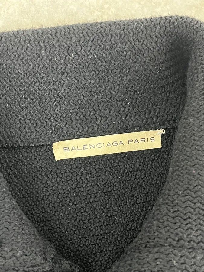 Balenciaga AW2007 Balenciaga Officier Black Cardigan by Nicolas Ghesquière Size US L / EU 52-54 / 3 - 9 Thumbnail