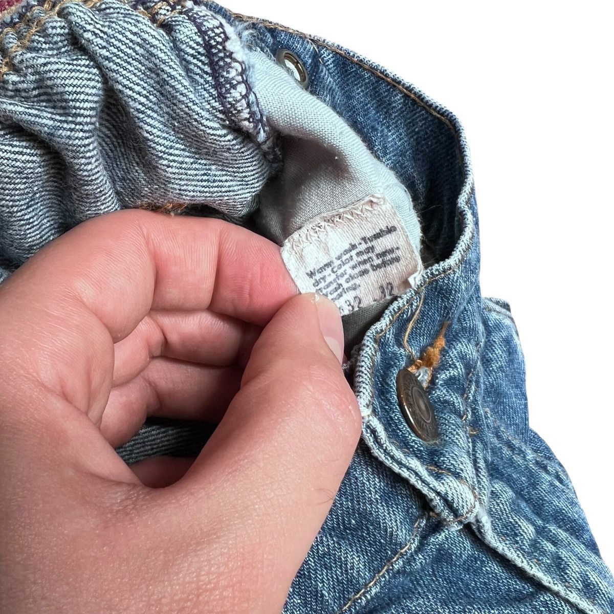 Levi's × Vintage Levis 214 Fresh Produce Orange Tab Flared Bell Bottom Jeans Size 26" / US 2 / IT 38 - 17 Thumbnail