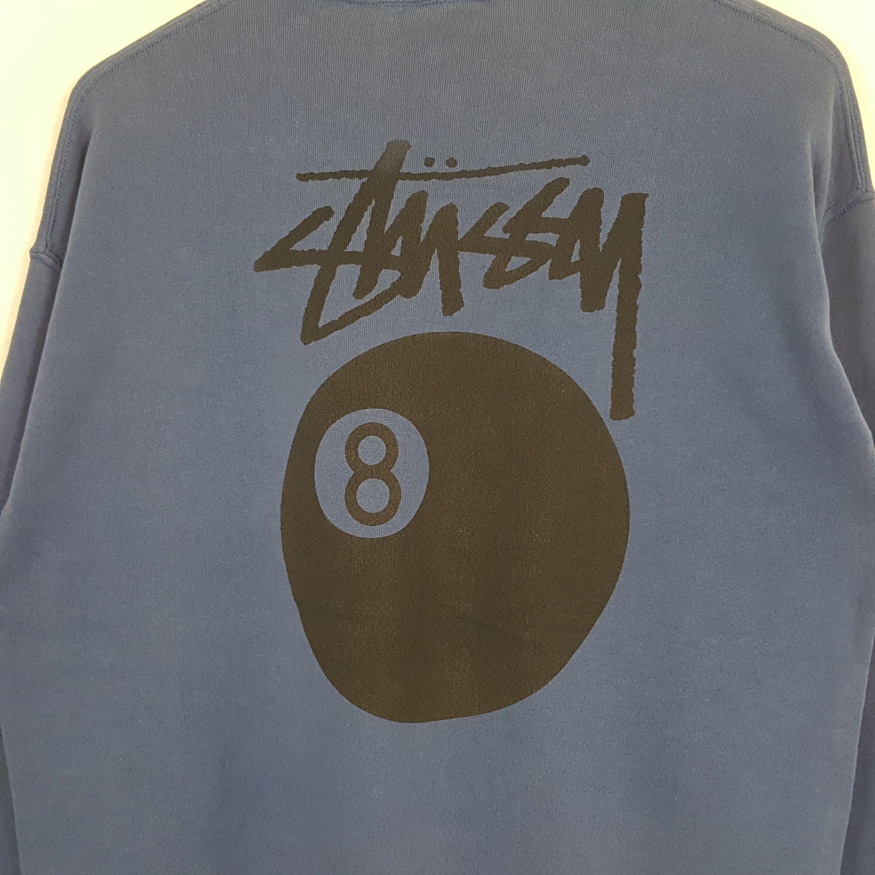 Stussy × Vintage Vintage Stussy 8 Ball American Street Style Sweatshirt Size US M / EU 48-50 / 2 - 2 Thumbnail