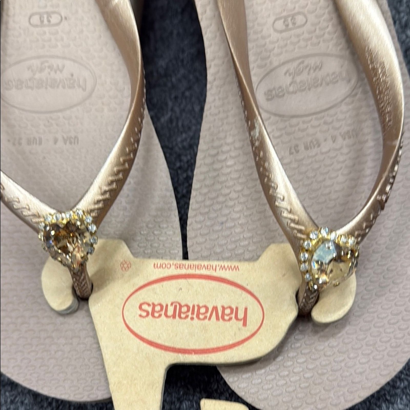 Other NWT Havaianas Women's Tan wedge Flip Flops Size 35 US 5.5 Size US 5.5 / IT 35.5 - 3 Thumbnail