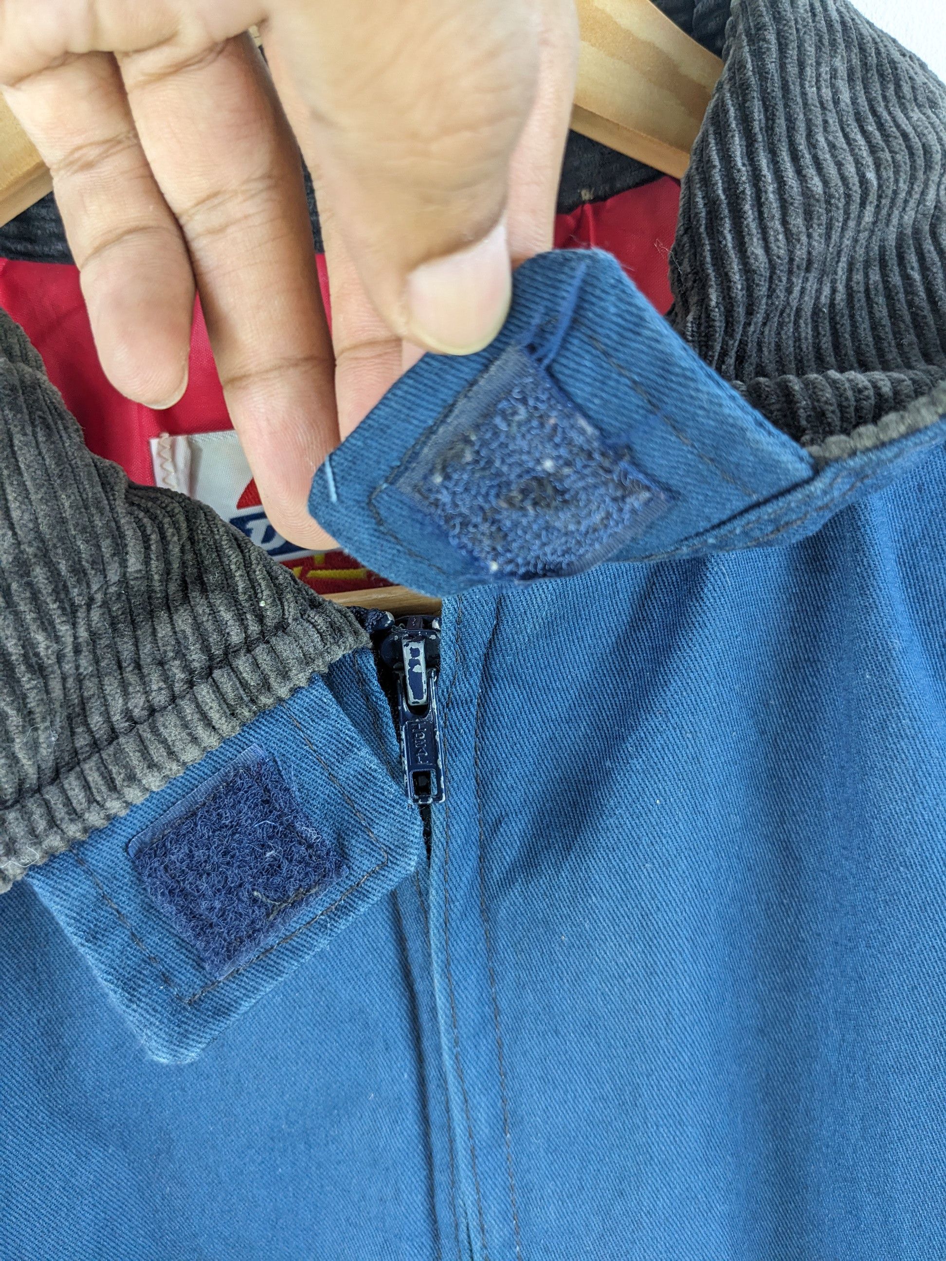 Dickies × Vintage Vintage 1990s Dickies Bomber Jacket Faded Blue Made In USA Size US L / EU 52-54 / 3 - 7 Thumbnail