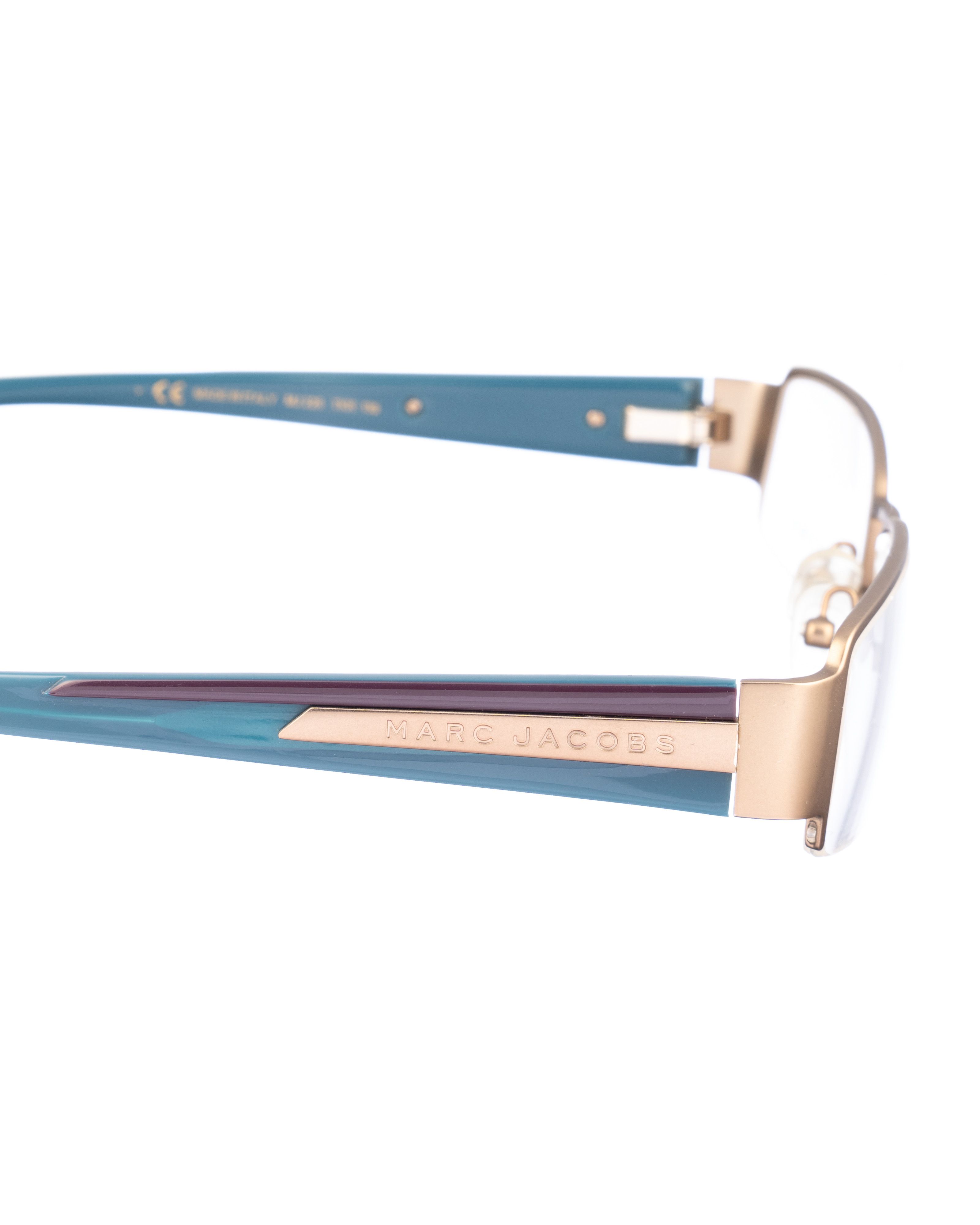 Marc Jacobs Marc Jacobs 00s Matte Brown and Turquoise Glasses Size ONE SIZE - 3 Thumbnail