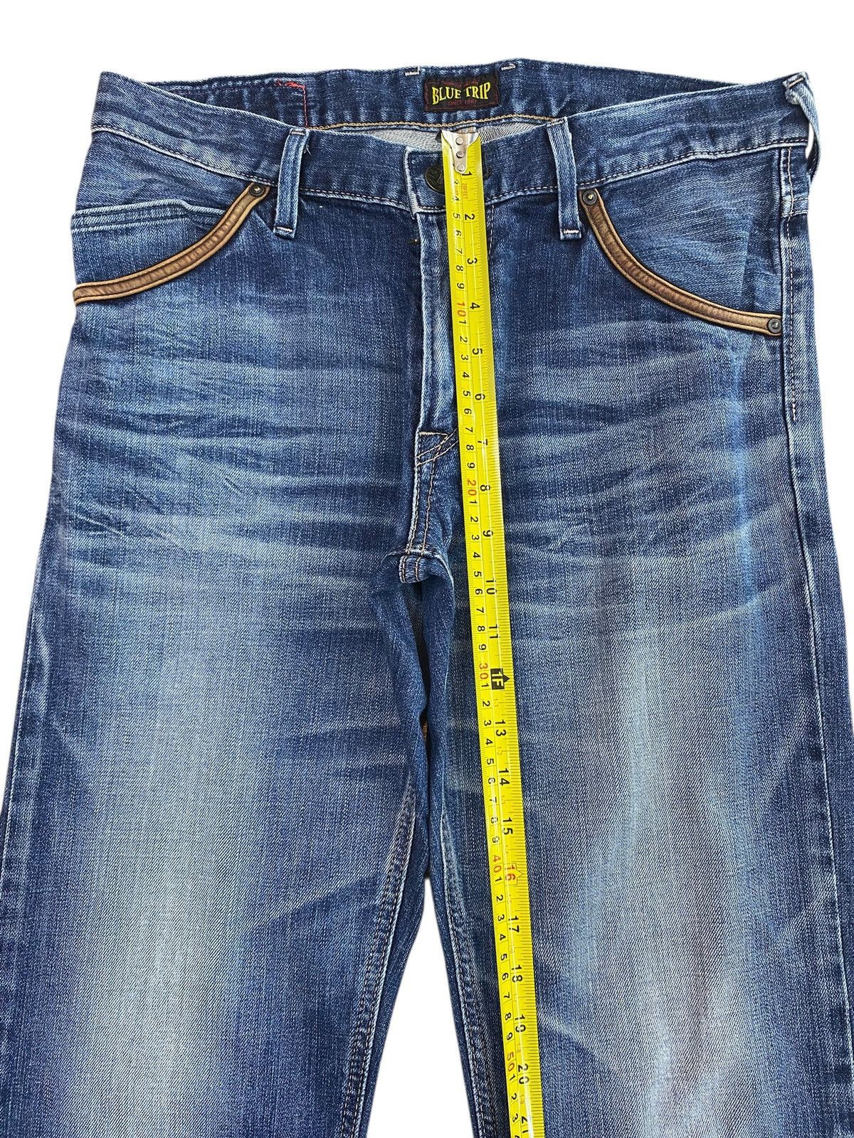 Edwin Edwin Blue Trip Whiskers Style Faded Blue Wash Jeans Size US 32 / EU 48 - 6 Thumbnail