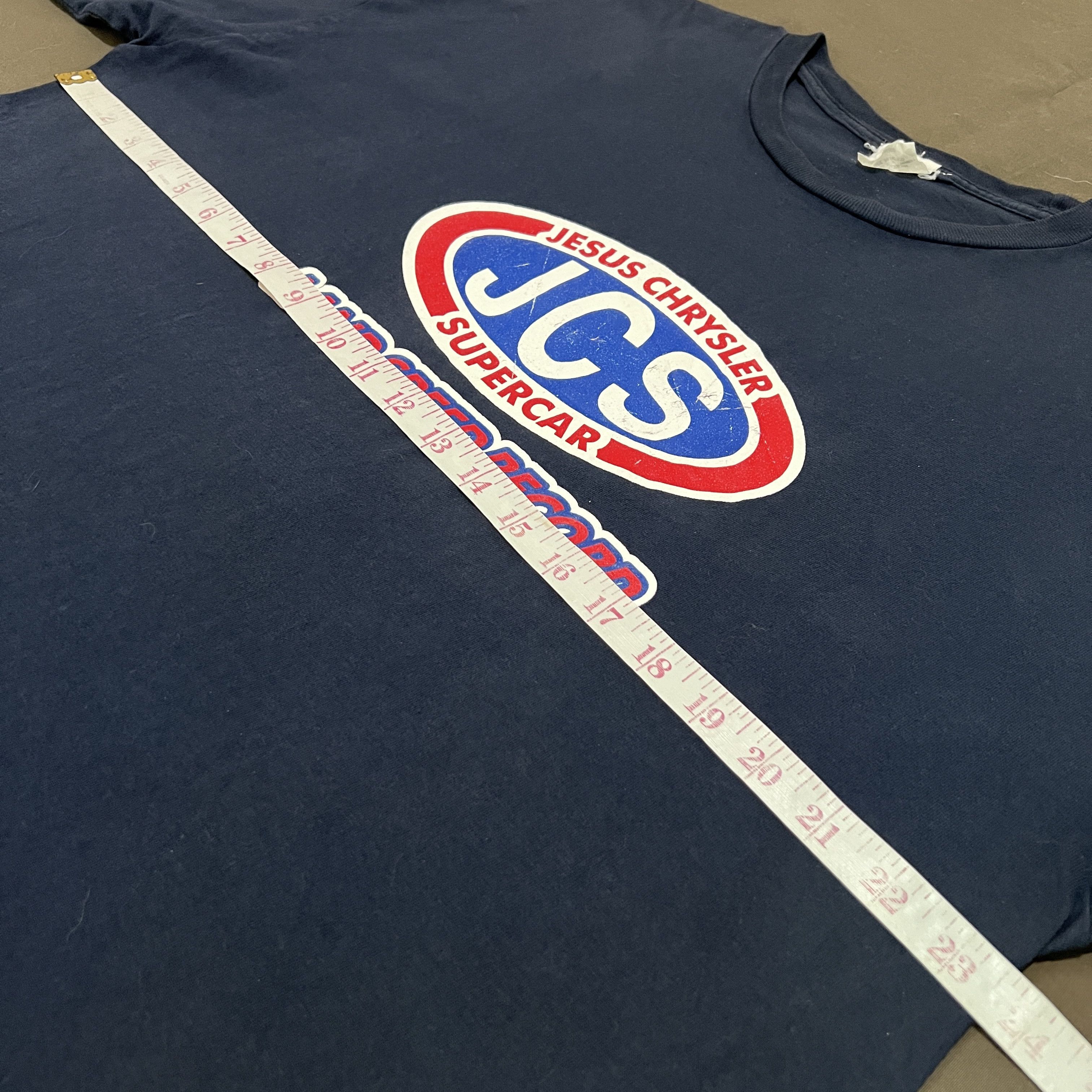 Band Tees × Vintage Vintage Jesus Chrysler Supercar Alternative rock Grunge Tee Size US XL / EU 56 / 4 - 6 Thumbnail