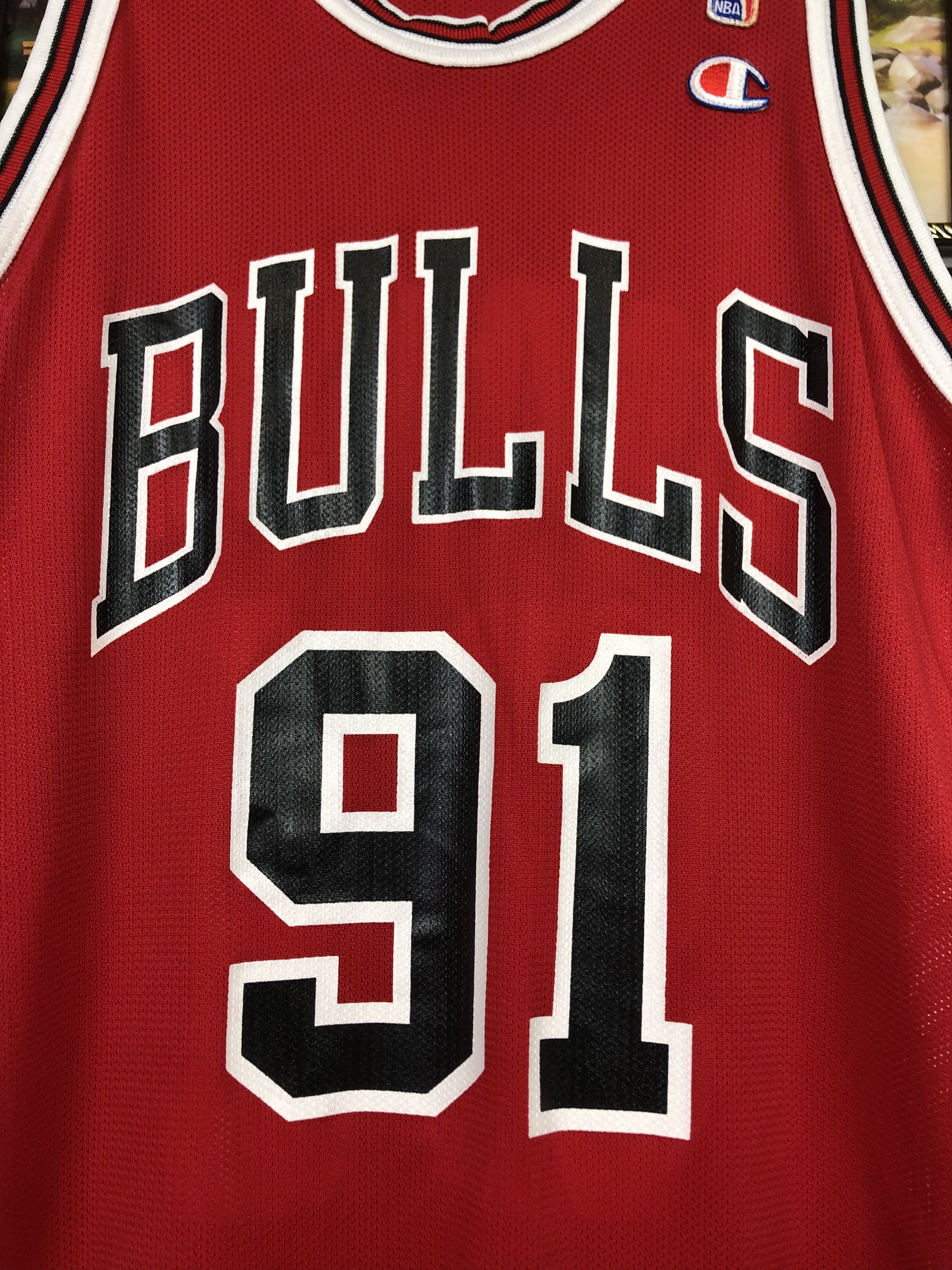 Champion Vintage Champion Dennis Rodman Chicago Bulls Jersey NBA Size US M / EU 48-50 / 2 - 3 Thumbnail