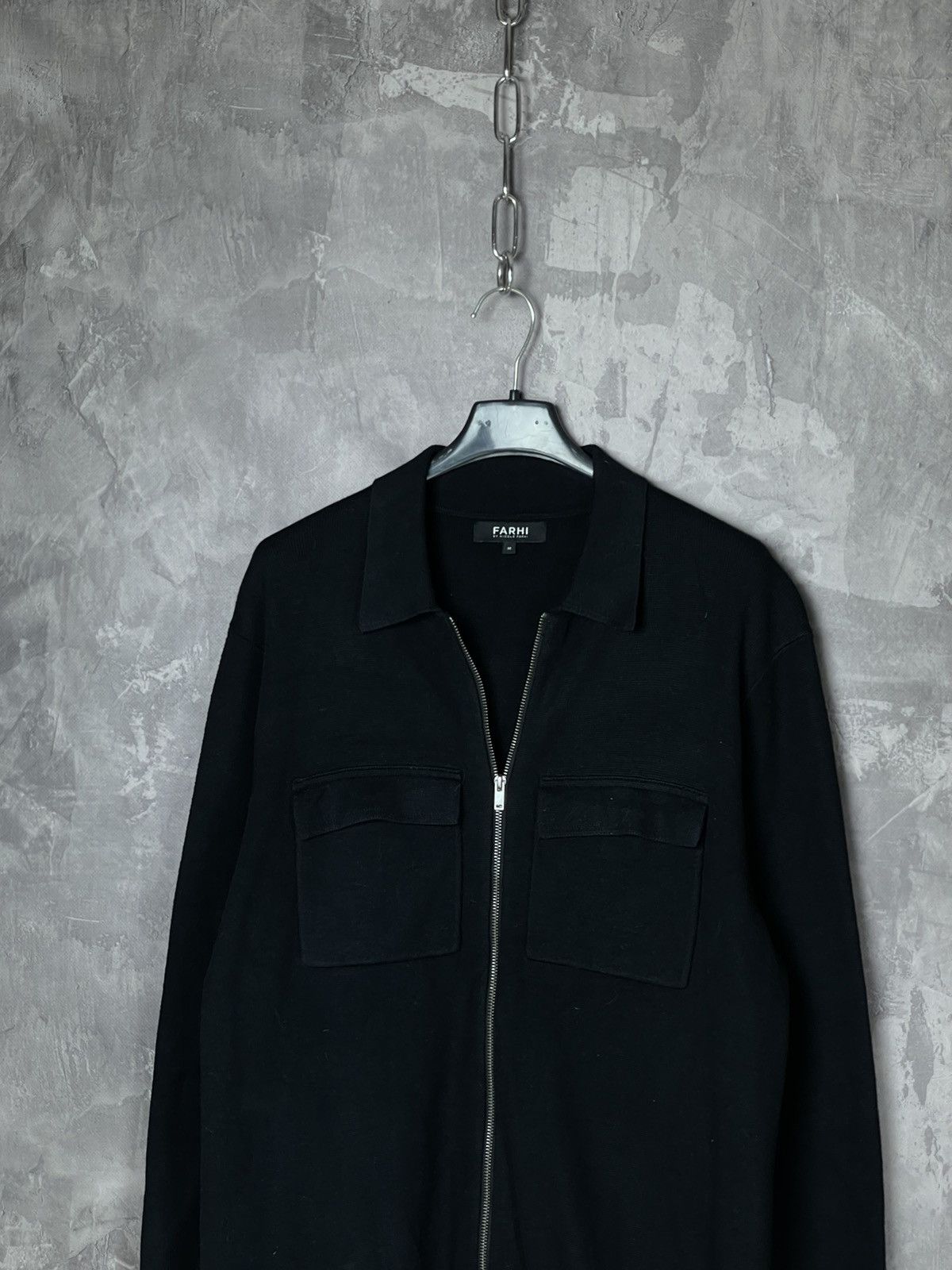 Nicole Farhi Nicole Farhi 100% Pure Mrino Knitted Zip Long Sleeve Polo Size US M / EU 48-50 / 2 - 2 Thumbnail