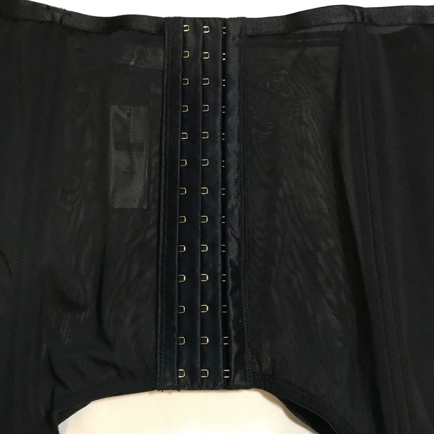 Vintage Cacique Black Lace Corset Garter Slip Style 18 20 Women Size XXL / US 16-18 / IT 52-54 - 4 Thumbnail