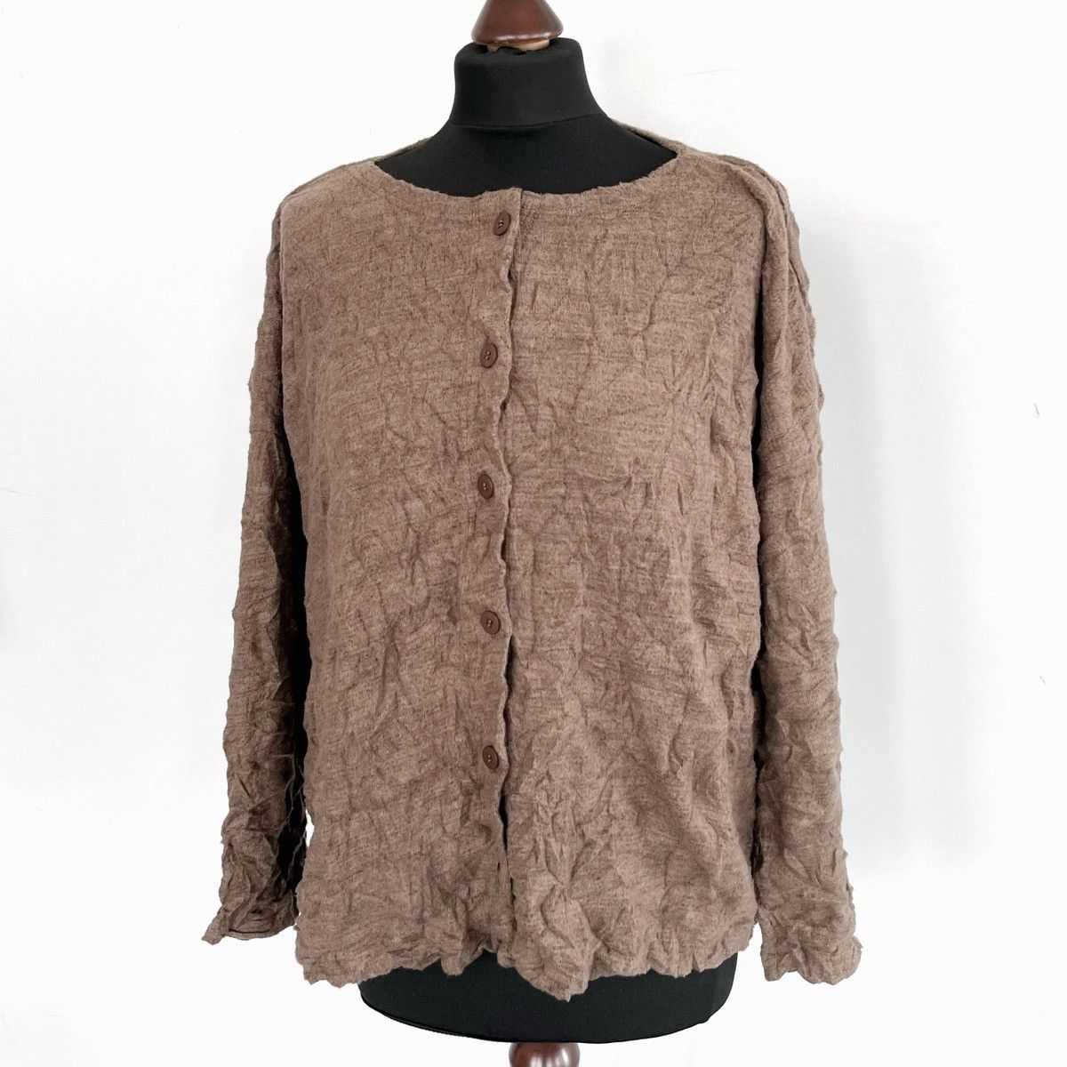 Issey Miyake × Japanese Brand Issey Miyake Cardigan made in Japan Women’s sz OS Size ONE SIZE - 4 Thumbnail