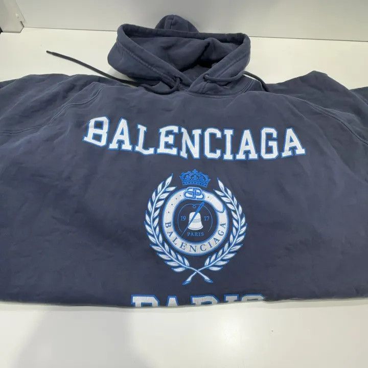 Balenciaga Balenciaga Balenciaga Logo Print Oversized Hoodie -2507 Size US M / EU 48-50 / 2 - 5 Thumbnail