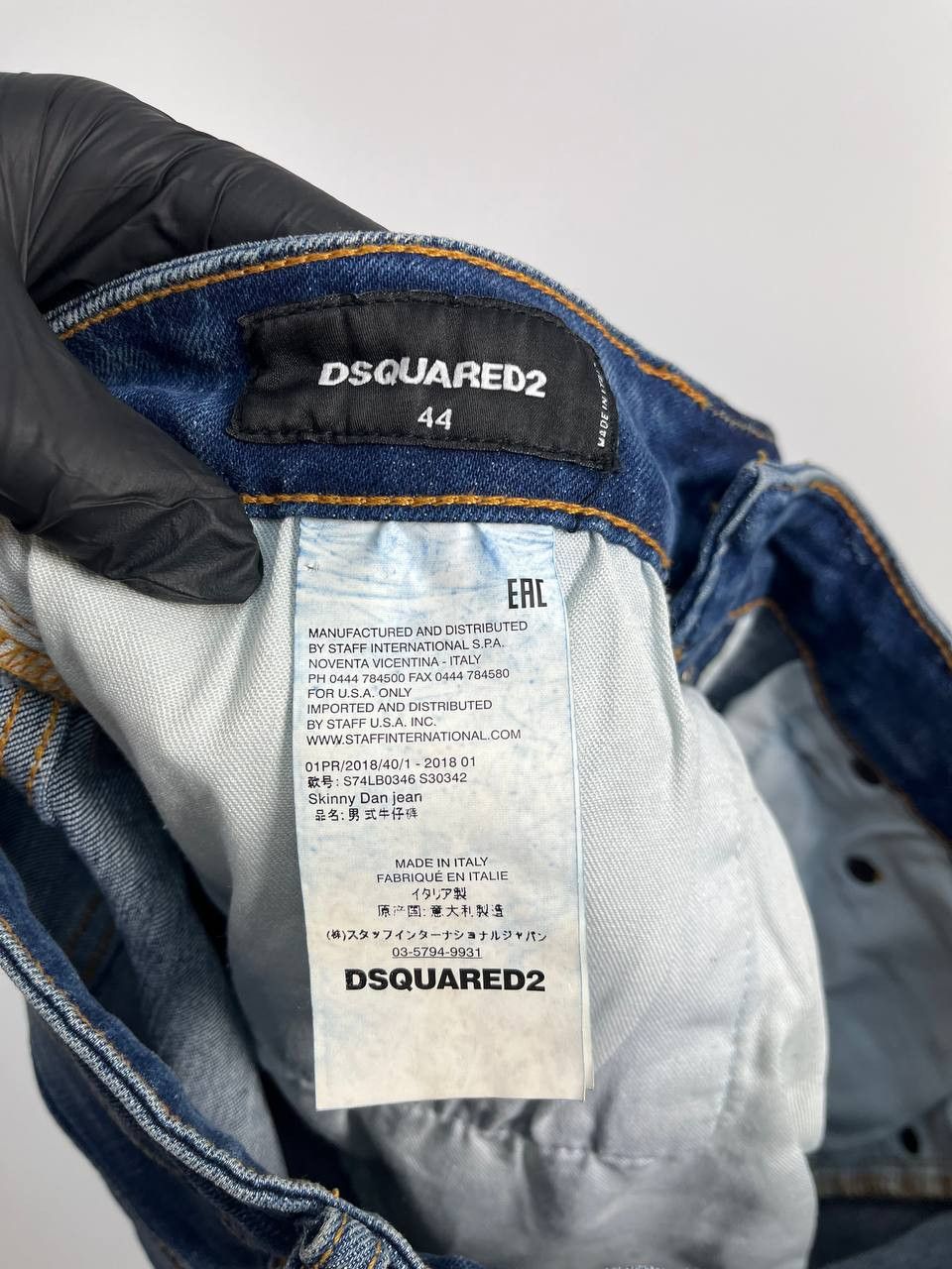 Dsquared2 Dsquared2 Blue Distressed Skinny Jeans Denim Mens Size 44 Size US 44 / EU 60 - 3 Thumbnail