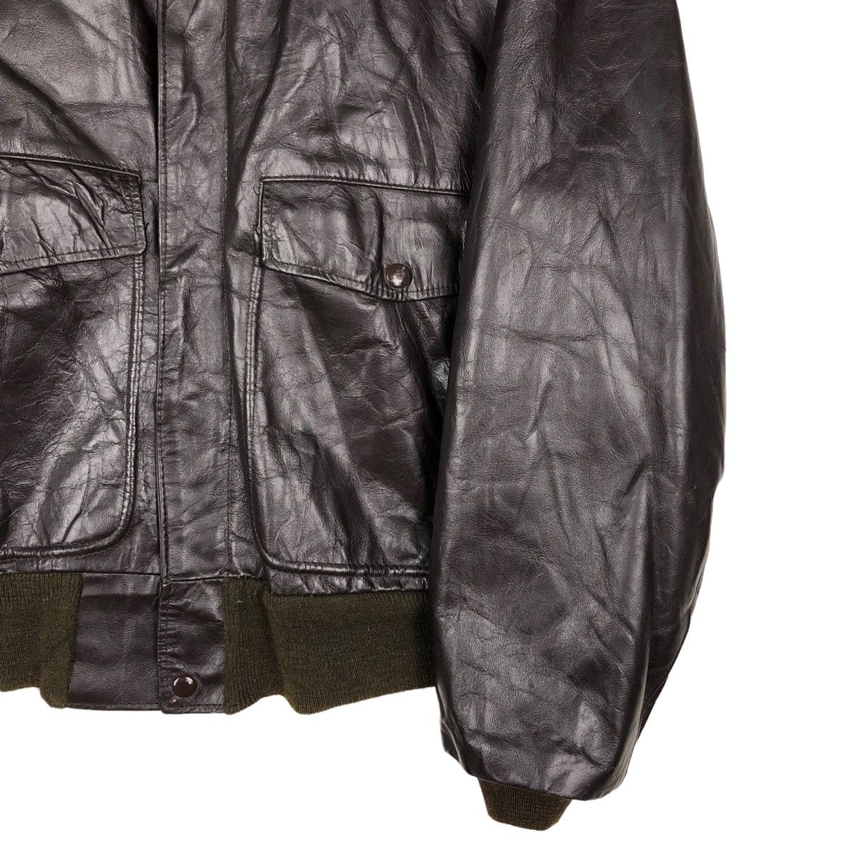 Vintage 🔥VTG 80’s GENUINE LEATHER JACKET SEARS USA MINK FUR COLLAR Size US M / EU 48-50 / 2 - 9 Thumbnail
