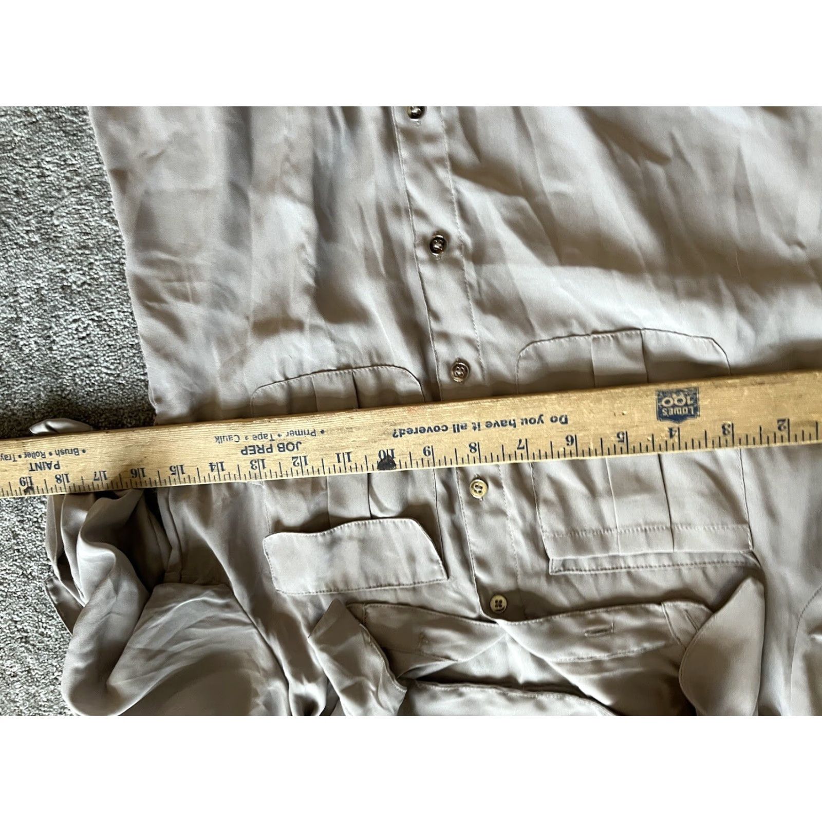 H&M H&M Shirt Women Beige Button-Up 3/4 Sleeve Size 4 Womens Size S / US 4 / IT 40 - 4 Thumbnail