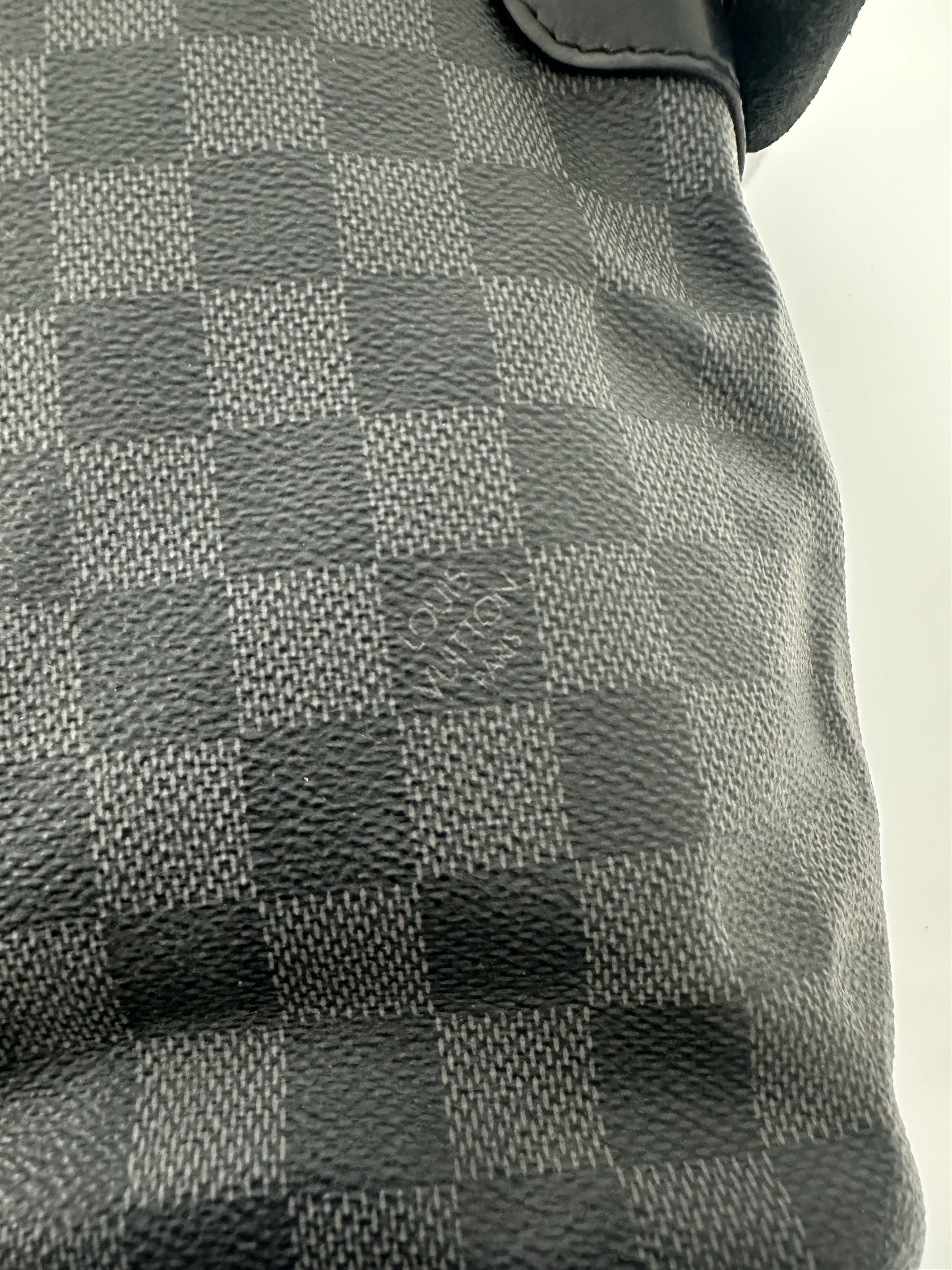 Louis Vuitton Louis Vuitton Damier Ebene Graphite Canvas District PM Bag Size ONE SIZE - 9 Thumbnail