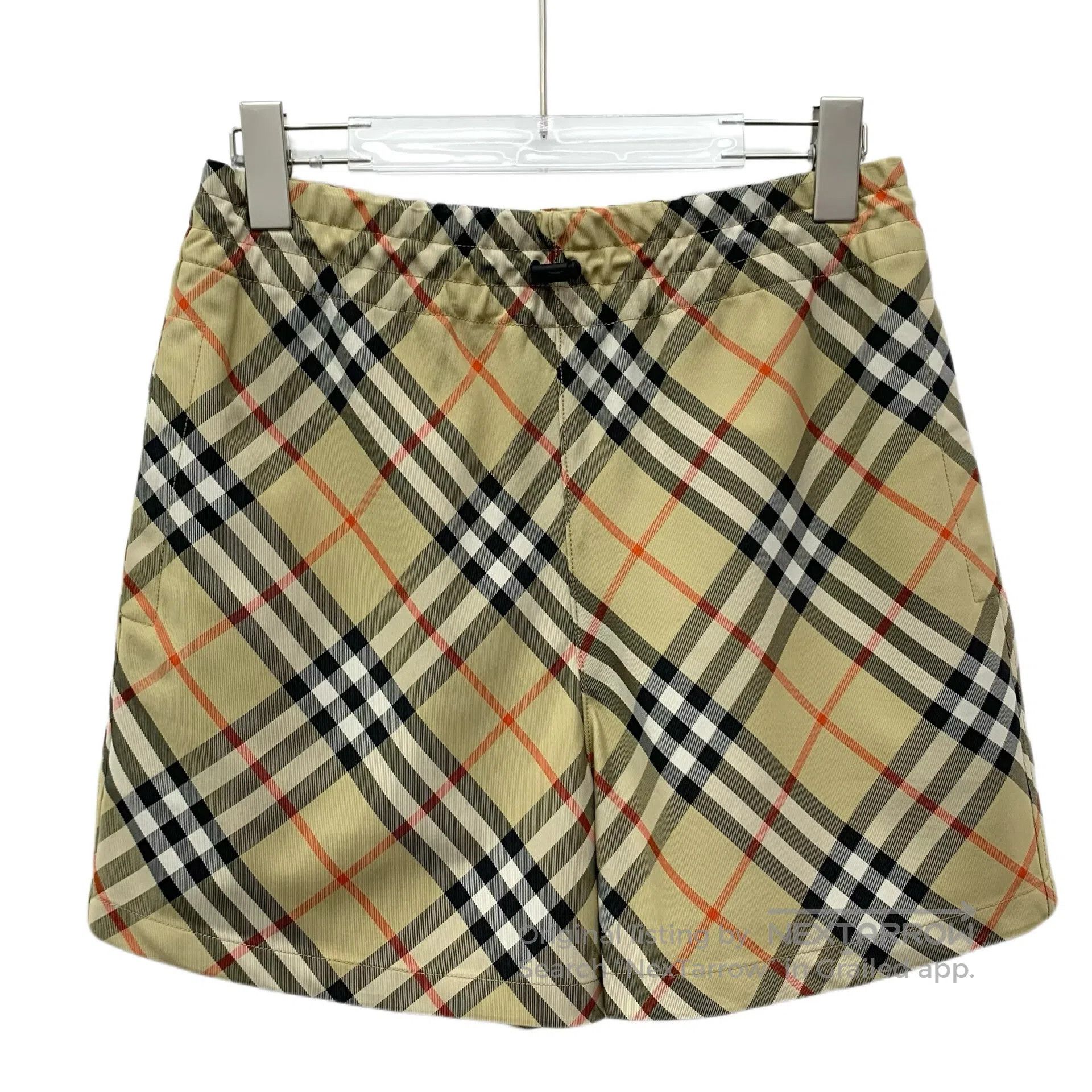Burberry Burberry Brown classic plaid design elastic waist casual s Size 35" - 1 Thumbnail