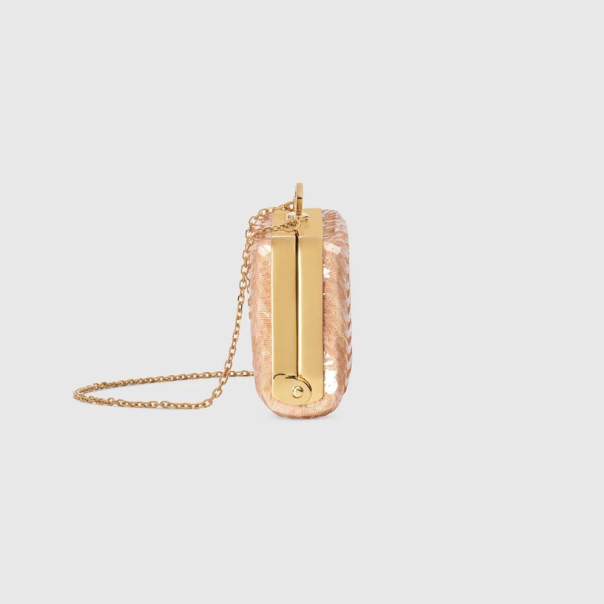 Gucci o1la5ras0526 Size: OS / Broadway Small Moiré Evening Bag Size ONE SIZE - 4 Thumbnail