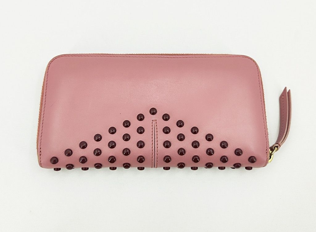 Tod's TOD'S zip around studs dusty pink long wallet Size ONE SIZE - 6 Thumbnail