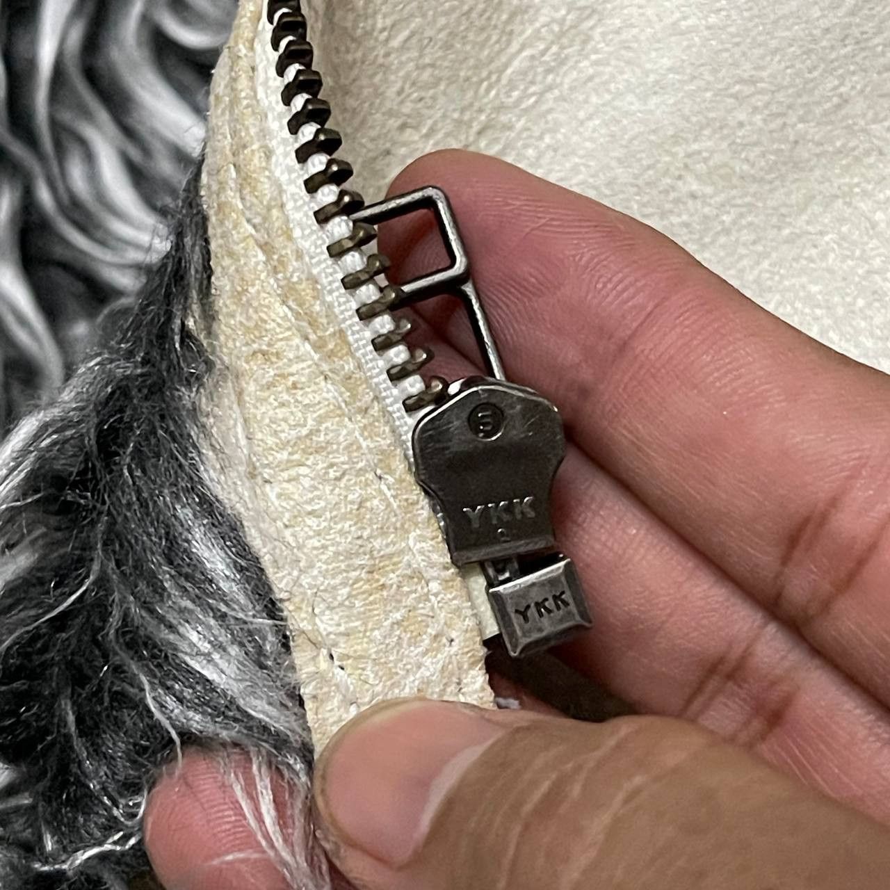 semanticdesign Crazy Fur Semantic Design Biker Jacket lgb ifsixwasnine Size US L / EU 52-54 / 3 - 10 Thumbnail