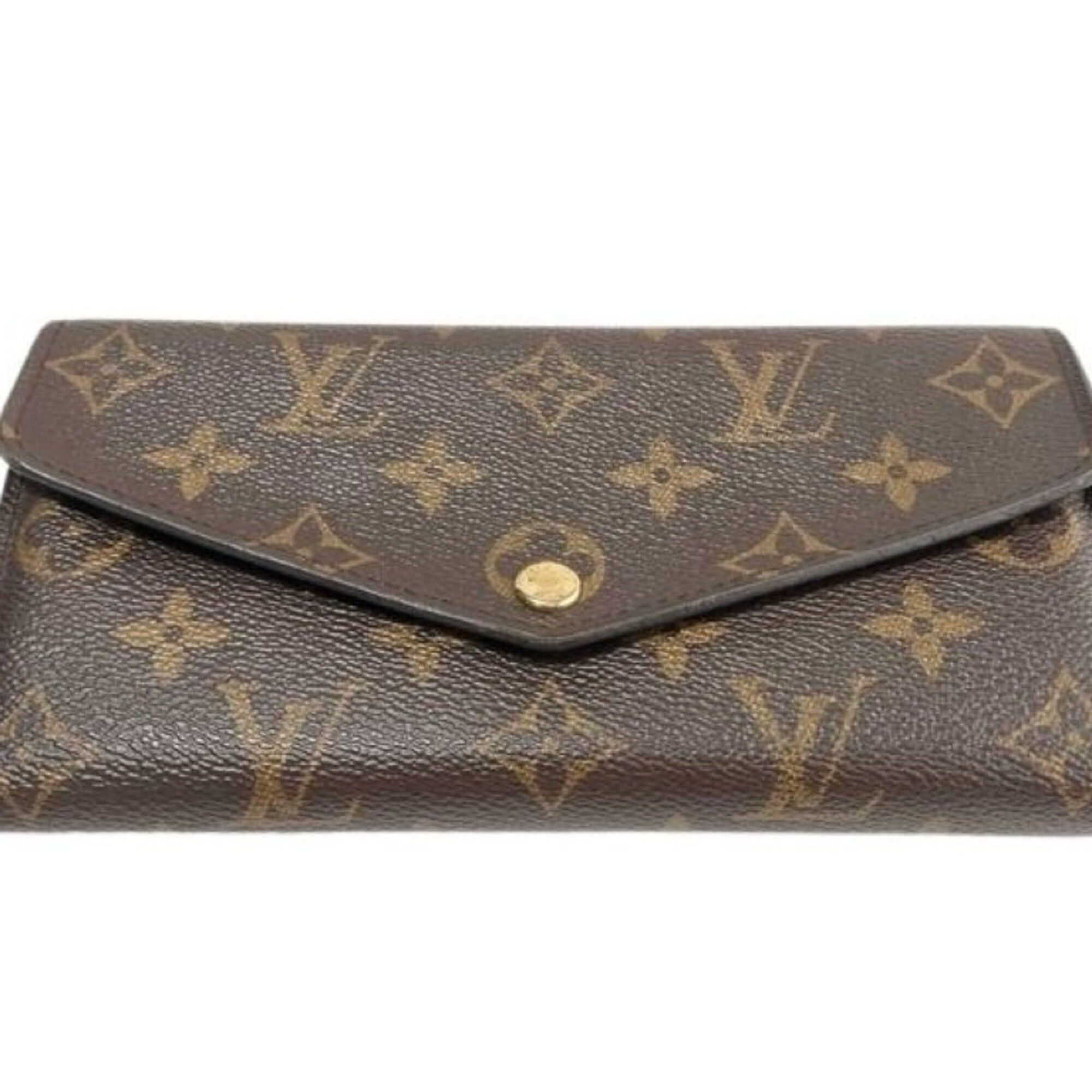 Louis Vuitton Louis Vuitton Long Wallet Portefeuille Sarah M62234 Brown Fuchsia Monogram Women's Bi-fold Size ONE SIZE - 1 Thumbnail
