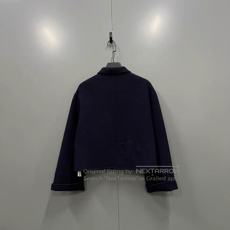 Jil Sander Jil Sander size 38 Navy Blue Cashmere Short Coat Size M / US 6-8 / IT 42-44 - 2 Thumbnail