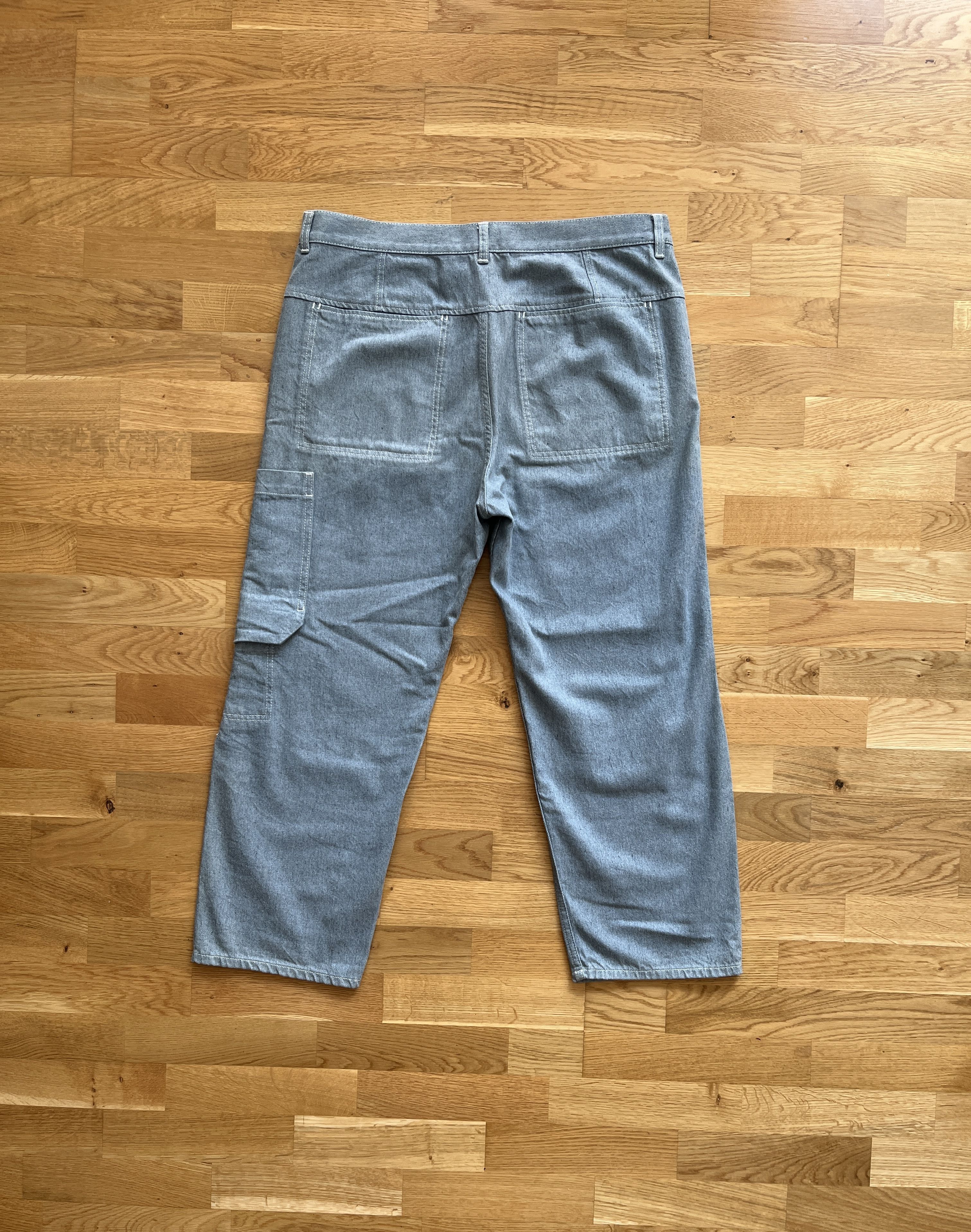 Cos Cos Mens Organic Cotton Denim Cargo Trousers 34 Light blue Size US 34 / EU 50 - 11 Thumbnail