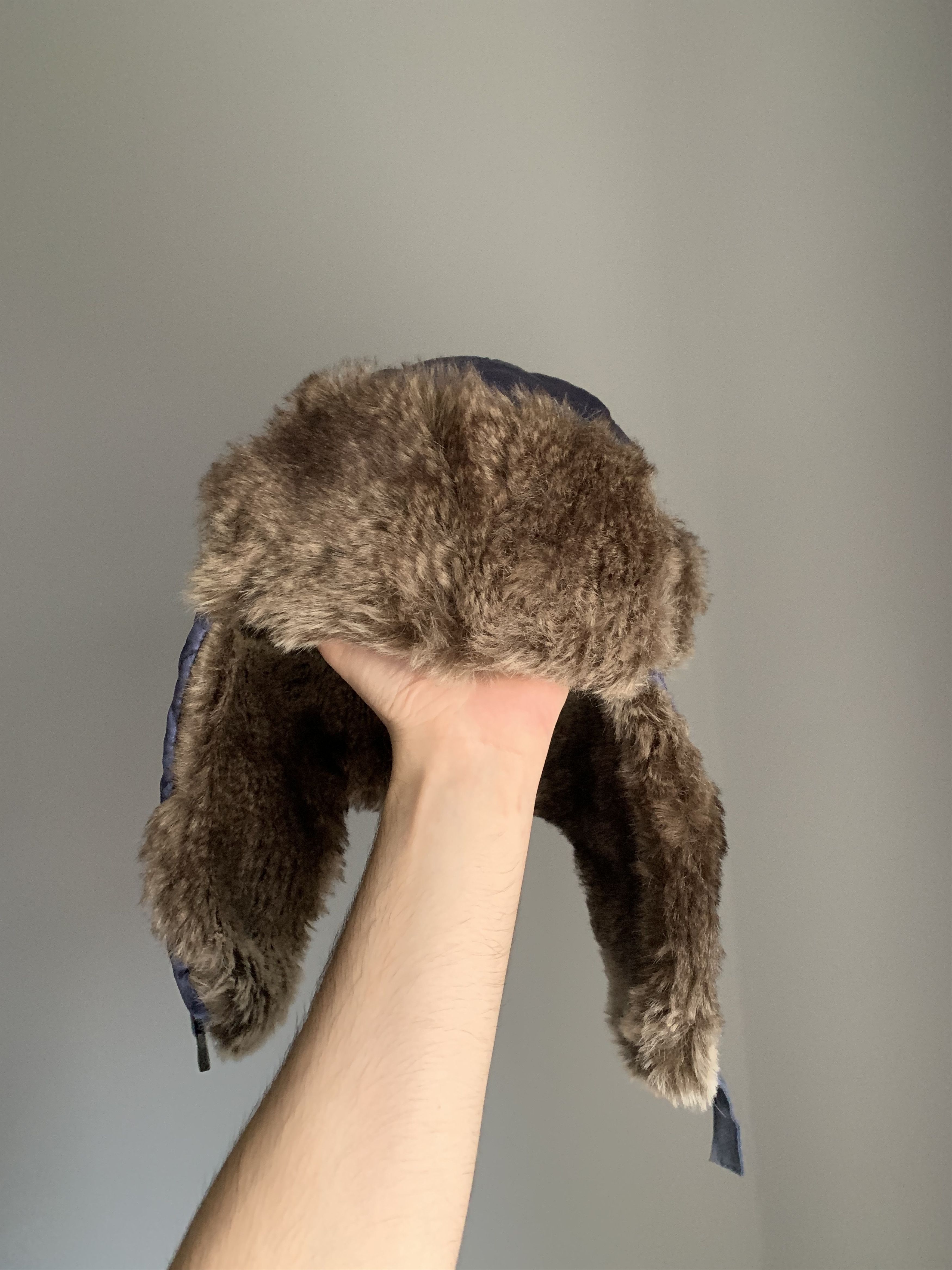 Other Ushanka Trapper Hat Furry Mohair Fuzzy Fur Hat Y2K Rare Size ONE SIZE - 4 Thumbnail