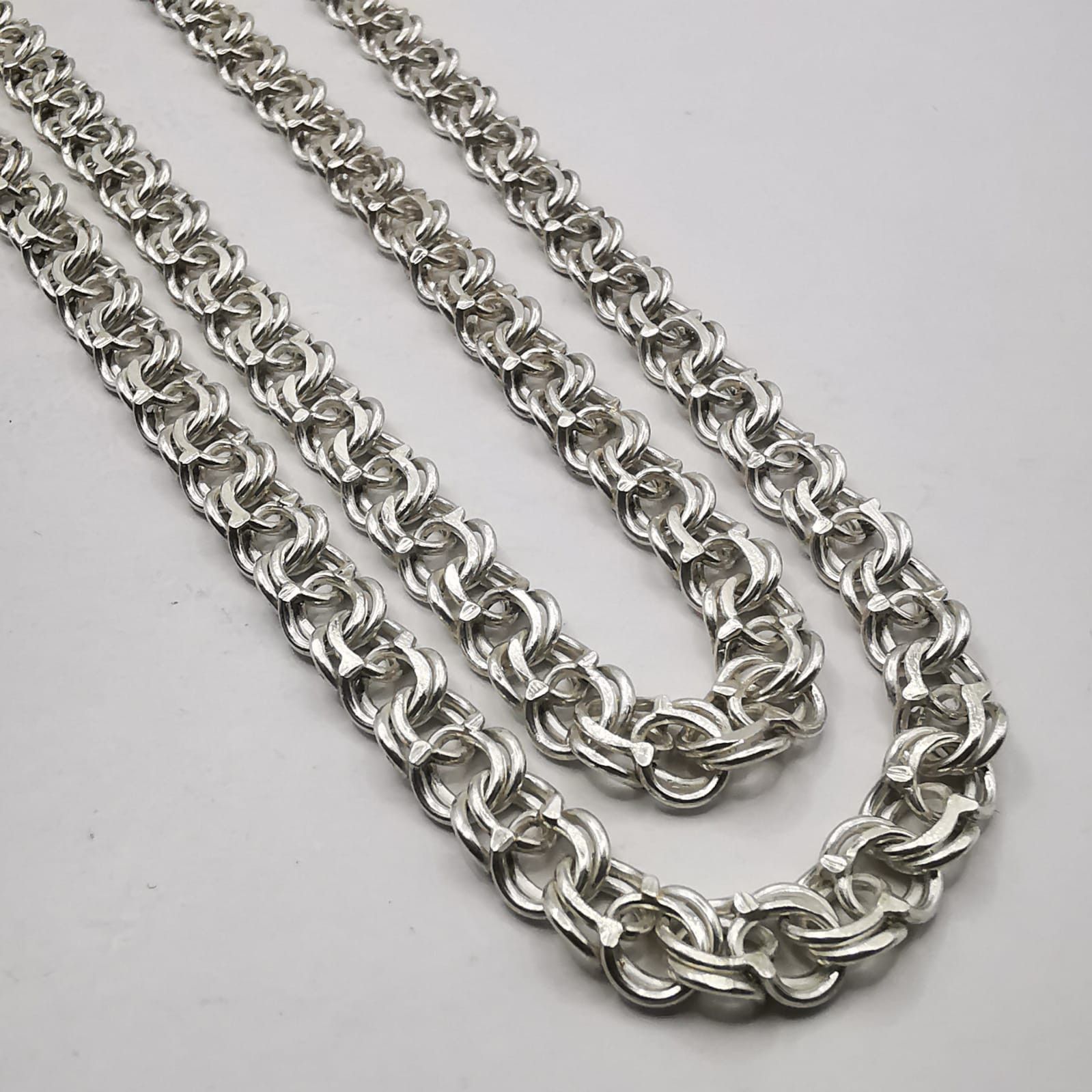 Sterling Silver Vintage Chain, 925 Sterling Silver, Signed 38.36g Size ONE SIZE - 5 Thumbnail