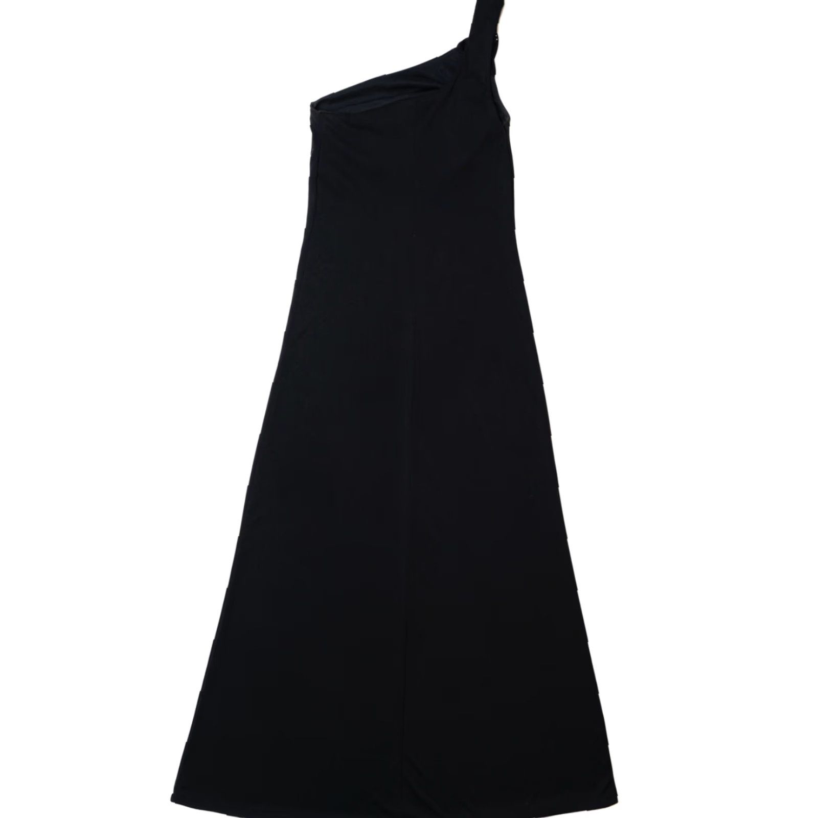 Vintage VINTAGE City Triangles One Shoulder Maxi Dress Bedazzled Black Medium Dress Size M / US 6-8 / IT 42-44 - 3 Thumbnail