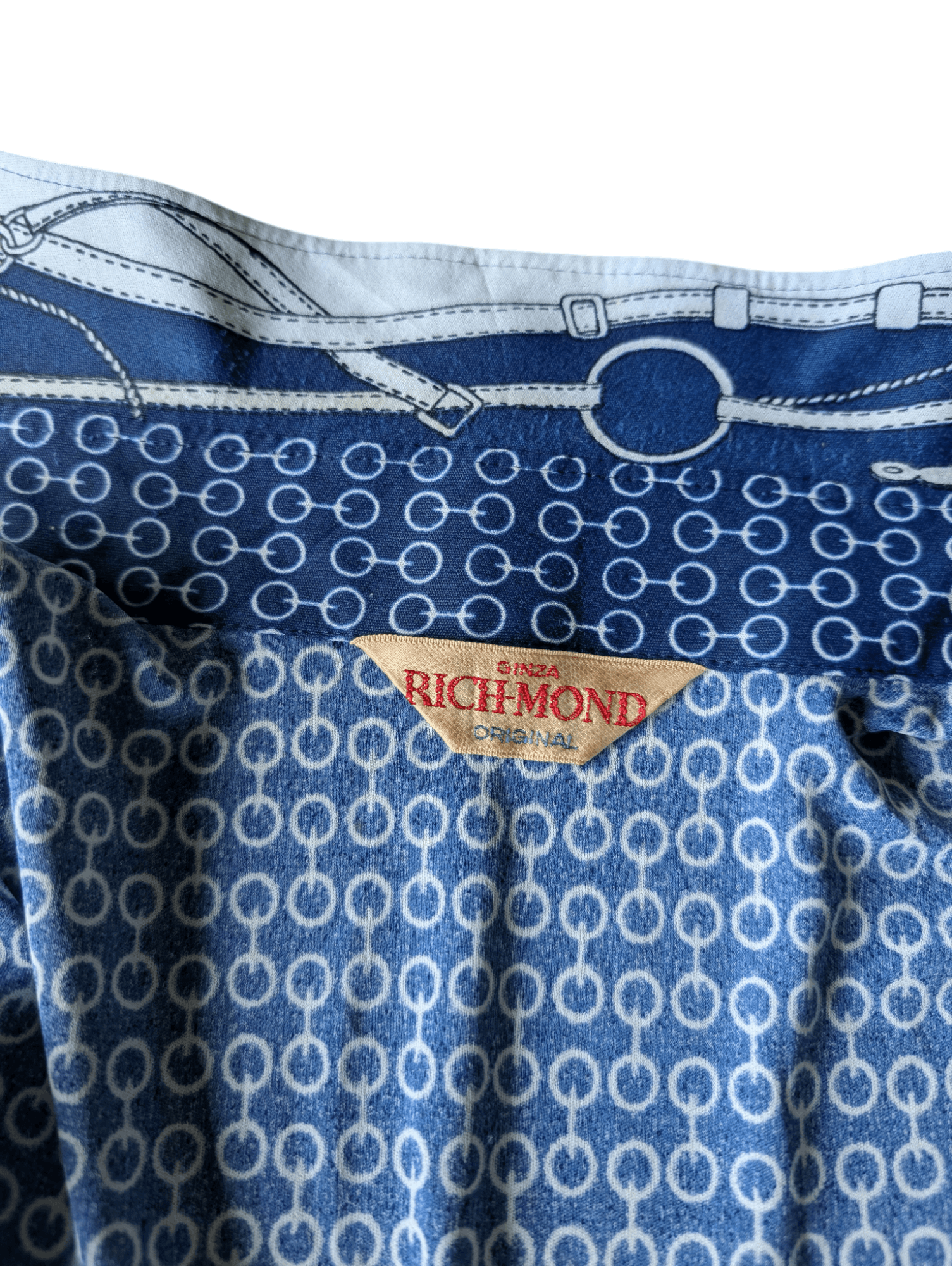 Vintage Vintage 70's Ginza Richmont Printed Elastic Button Shirt Size US M / EU 48-50 / 2 - 9 Thumbnail