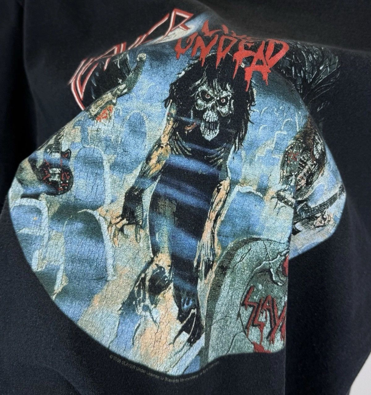Band Tees Slayer Live Undead 2005 Tour T-shirt Black Rock Band Metal Size US L / EU 52-54 / 3 - 5 Thumbnail