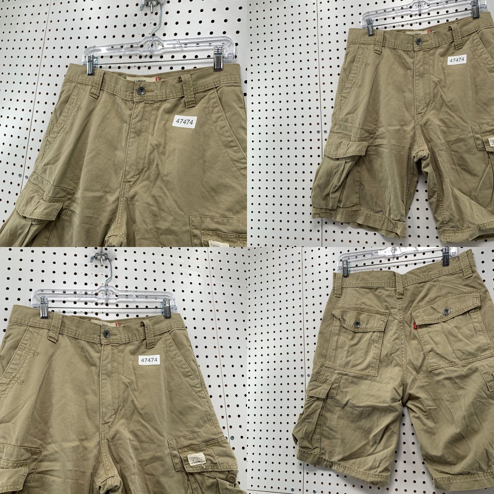Levi's Levi's Military Cargo Shorts Mens 32 Khaki Relaxed Fit Outdoor Canvas Cargo Pocket Pockets Outdoor Size US 32 / EU 48 - 8 Thumbnail