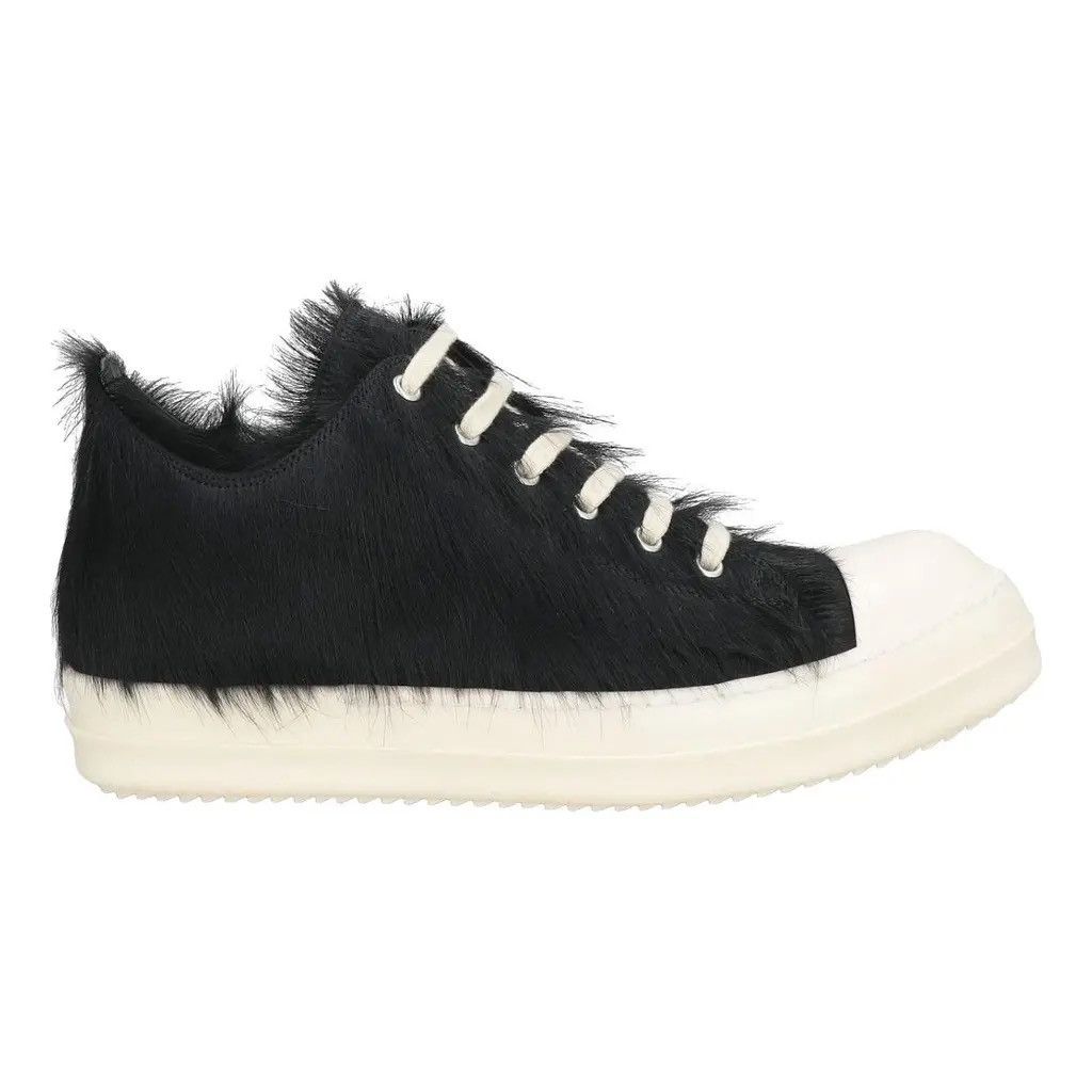 Rick Owens Mainline Rick Owens Strobe Low 'Black Cow Fur Size US 11 / EU 44 - 1 Thumbnail