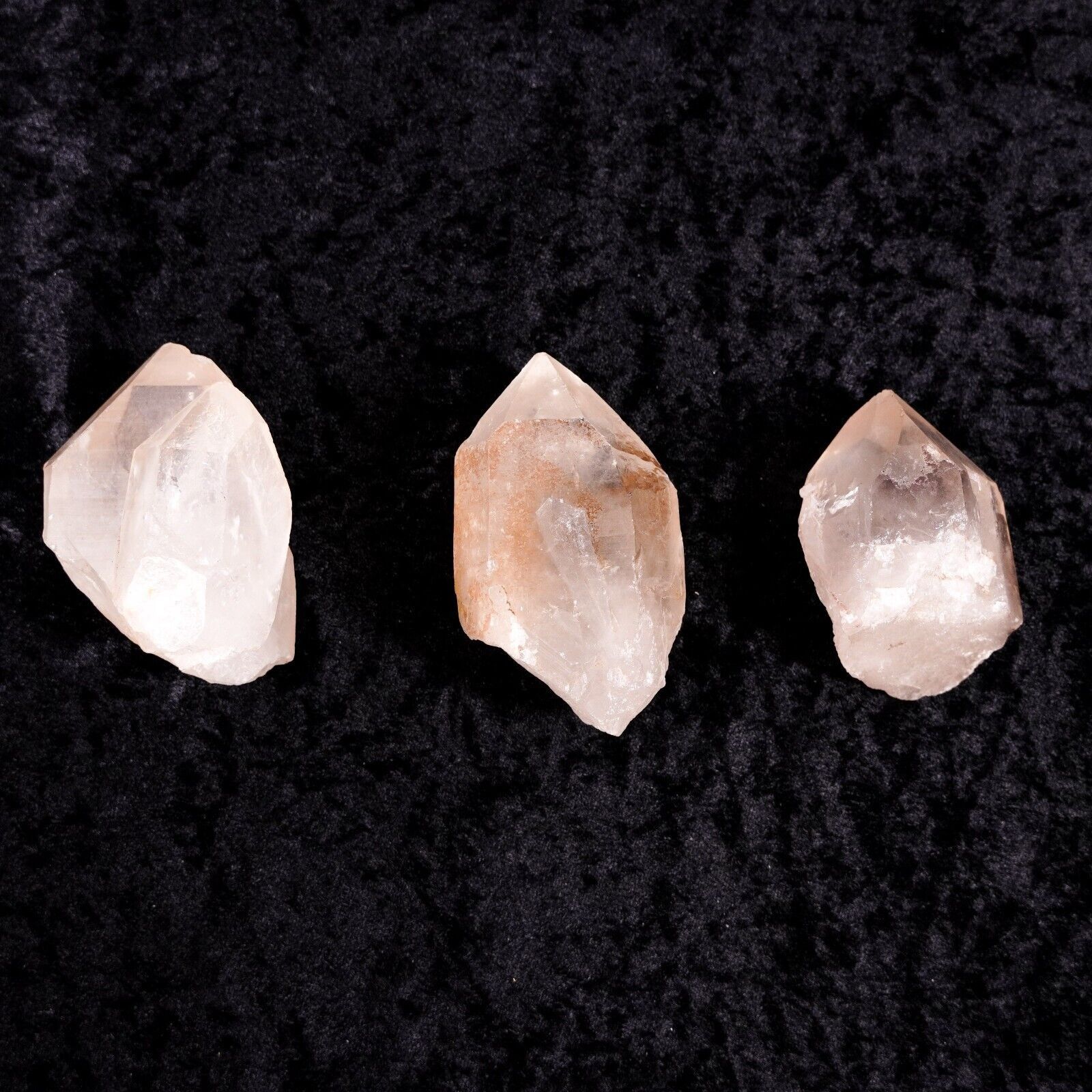 Other 3 Large Clear Quartz Crystal Point 3" Healing Gemstones Lot Size ONE SIZE - 4 Thumbnail