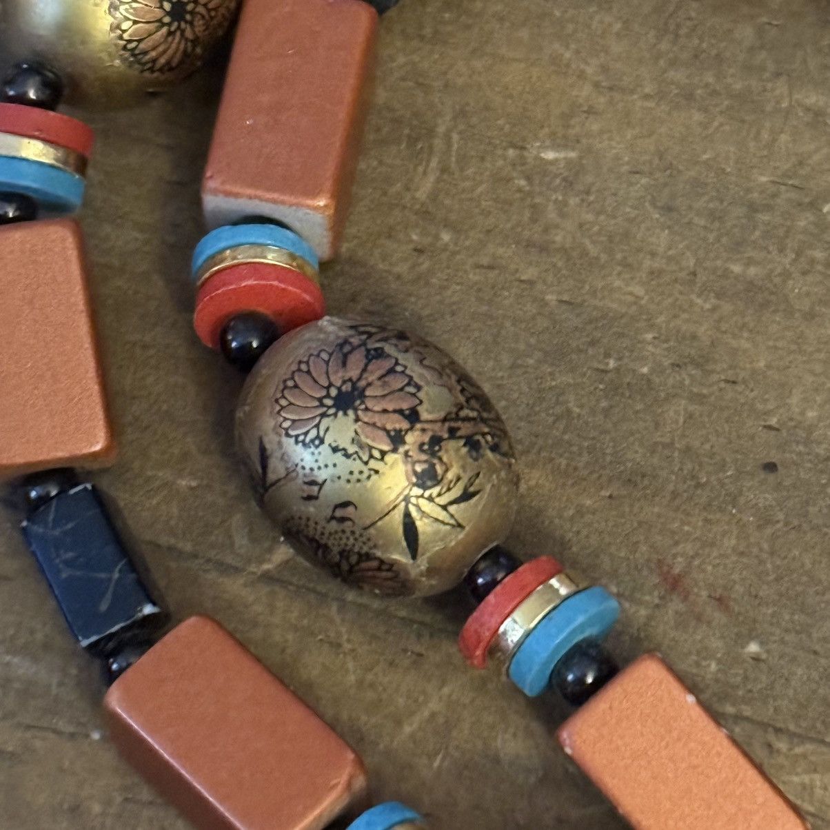 Vintage Vintage Japan long square bead necklace Size ONE SIZE - 4 Thumbnail