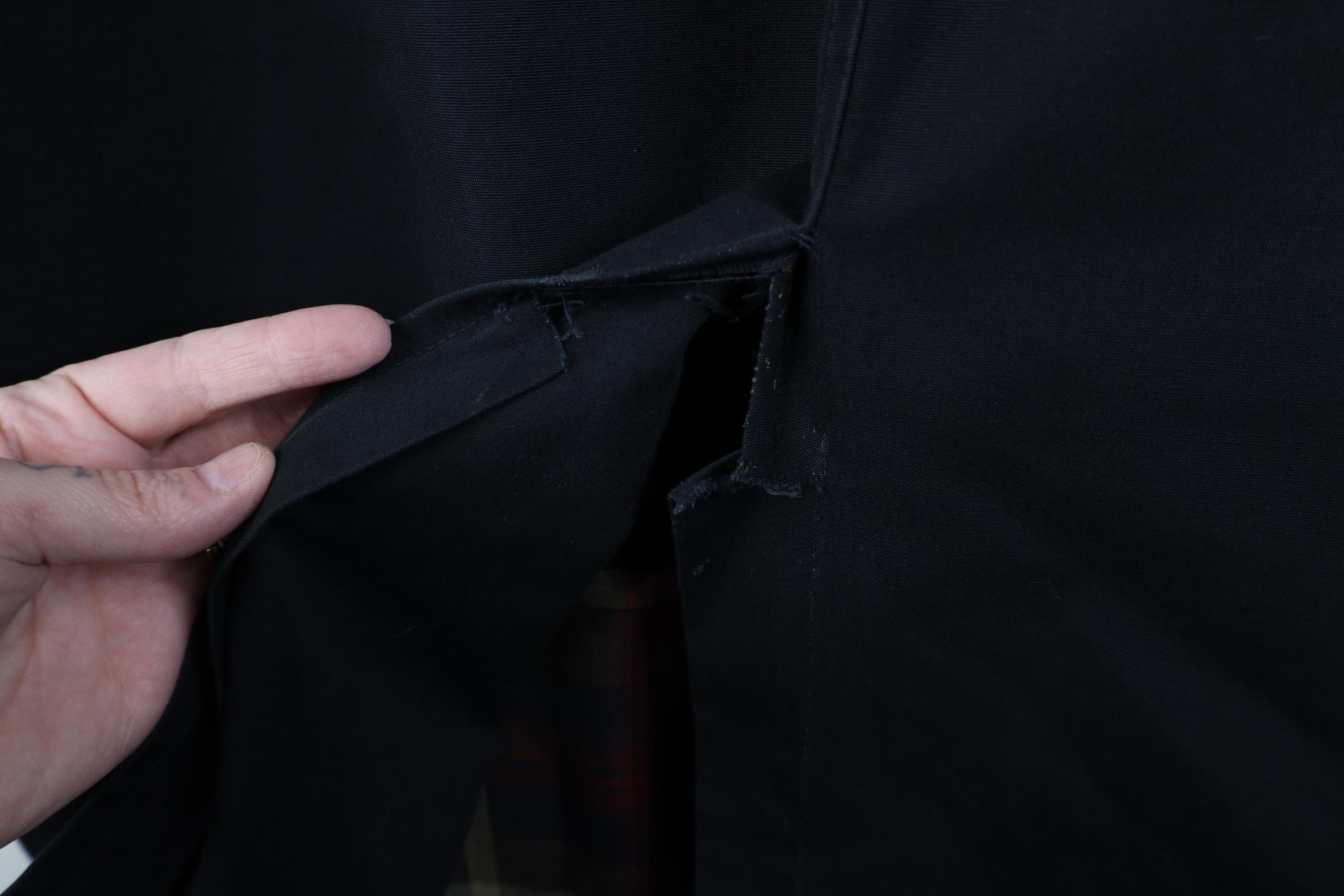 Vintage Vintage 50s 60s Lined Trench Coat Rain Jacket Black USA Size US L / EU 52-54 / 3 - 18 Thumbnail