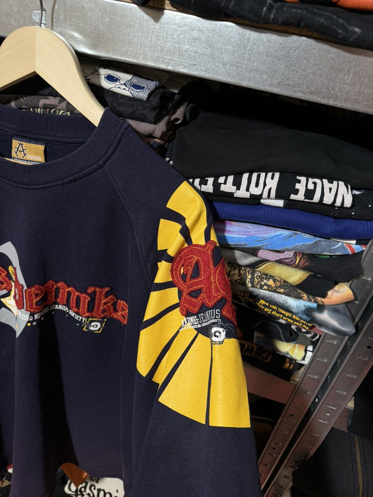 Akademiks Y2K Akademiks Jeanius Kanye West Style Swetashirt Hype Y2K Size US XXL / EU 58 / 5 - 6 Thumbnail