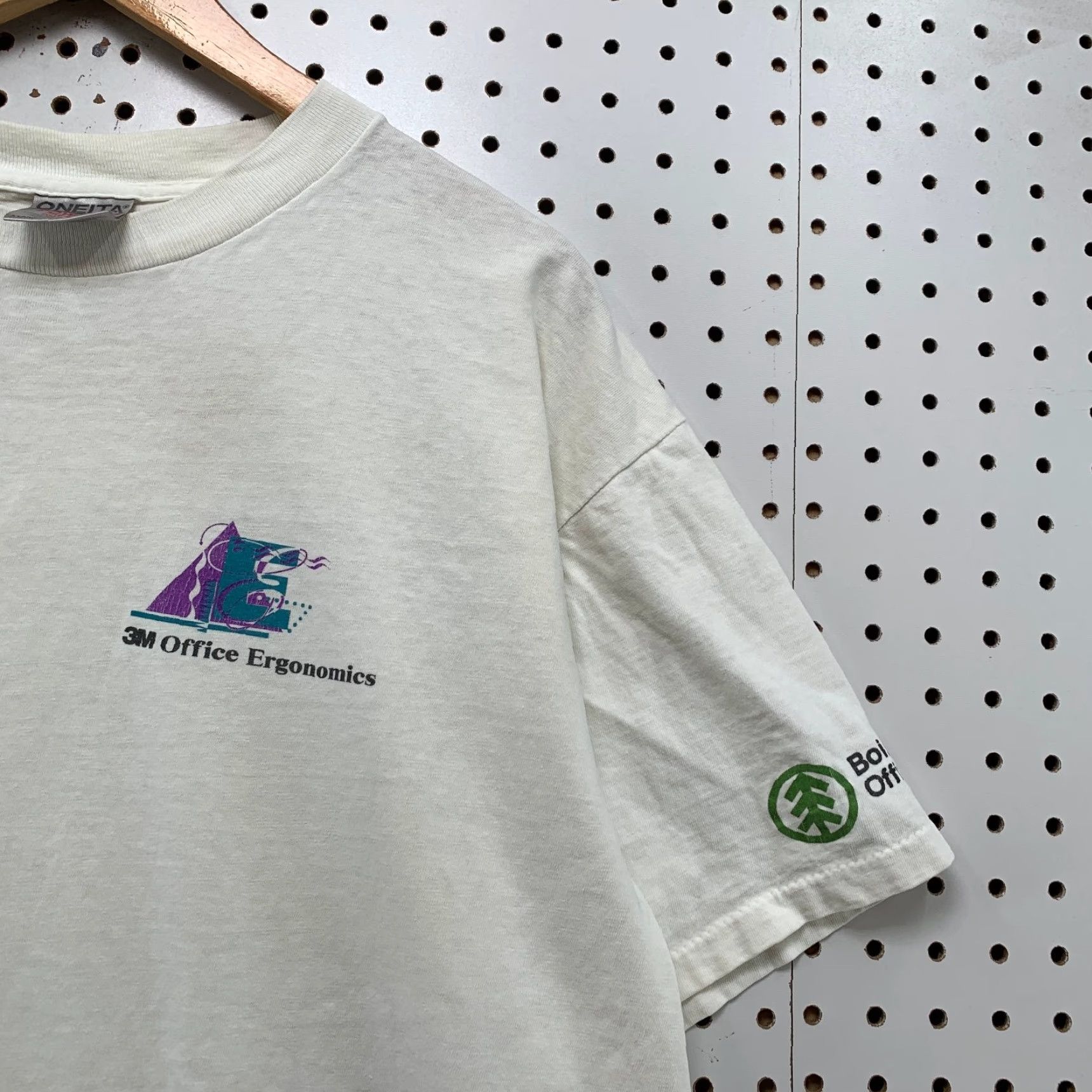 Vintage VINTAGE 3M Office Ergonomics Shirt Mens XL White Single Stitch 90s USA Office T Size US XL / EU 56 / 4 - 5 Thumbnail