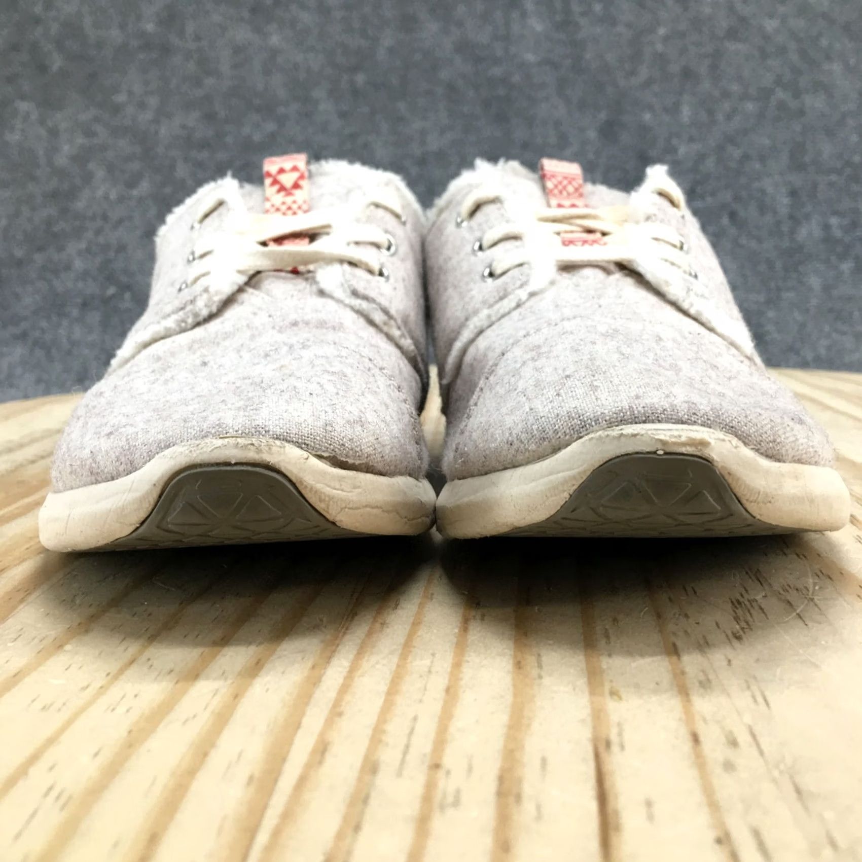 Toms TOMS Shoes Womens 9 Del Rey Sneakers Gray Casual Lace Up Comfort Low Top Flats Size M / US 6-8 / IT 42-44 - 7 Thumbnail