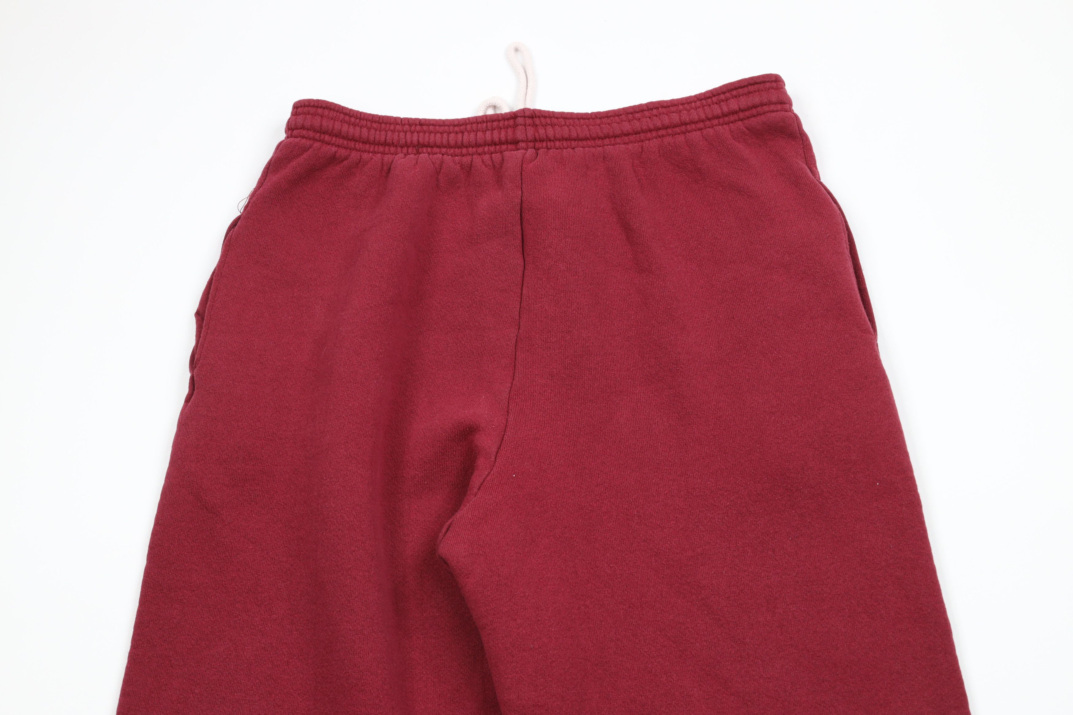 Vintage Vintage 90s Streetwear Heavyweight Sweatpants Joggers Red Size US 34 / EU 50 - 9 Thumbnail