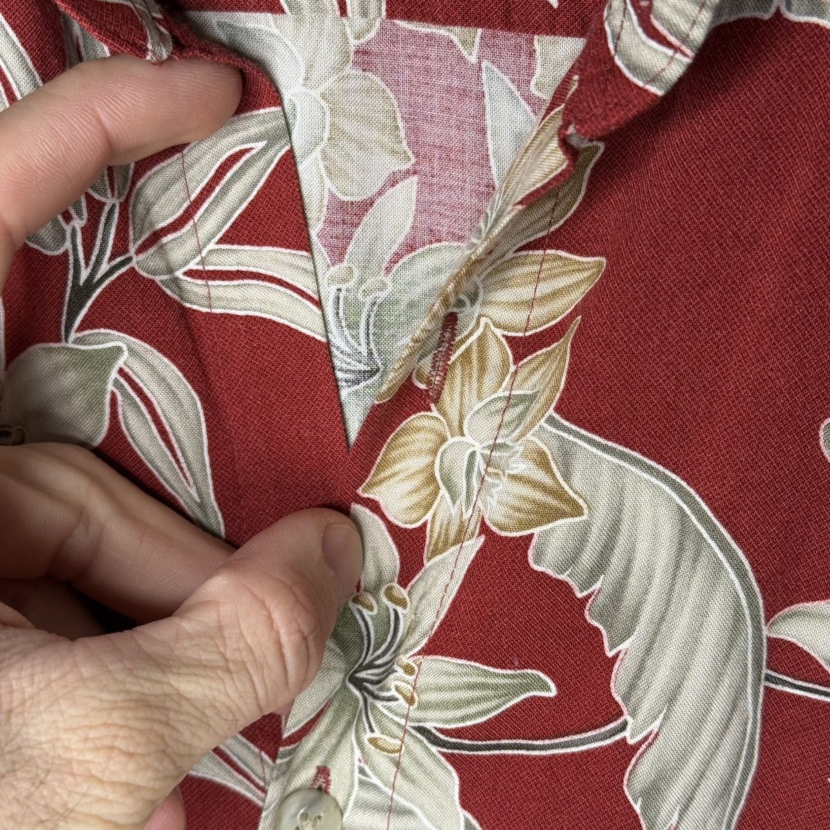 Pierre Cardin Vintage 90’s Pierre Cardin Hawaiian Men’s Shirt Floral Rayon Size US L / EU 52-54 / 3 - 5 Thumbnail