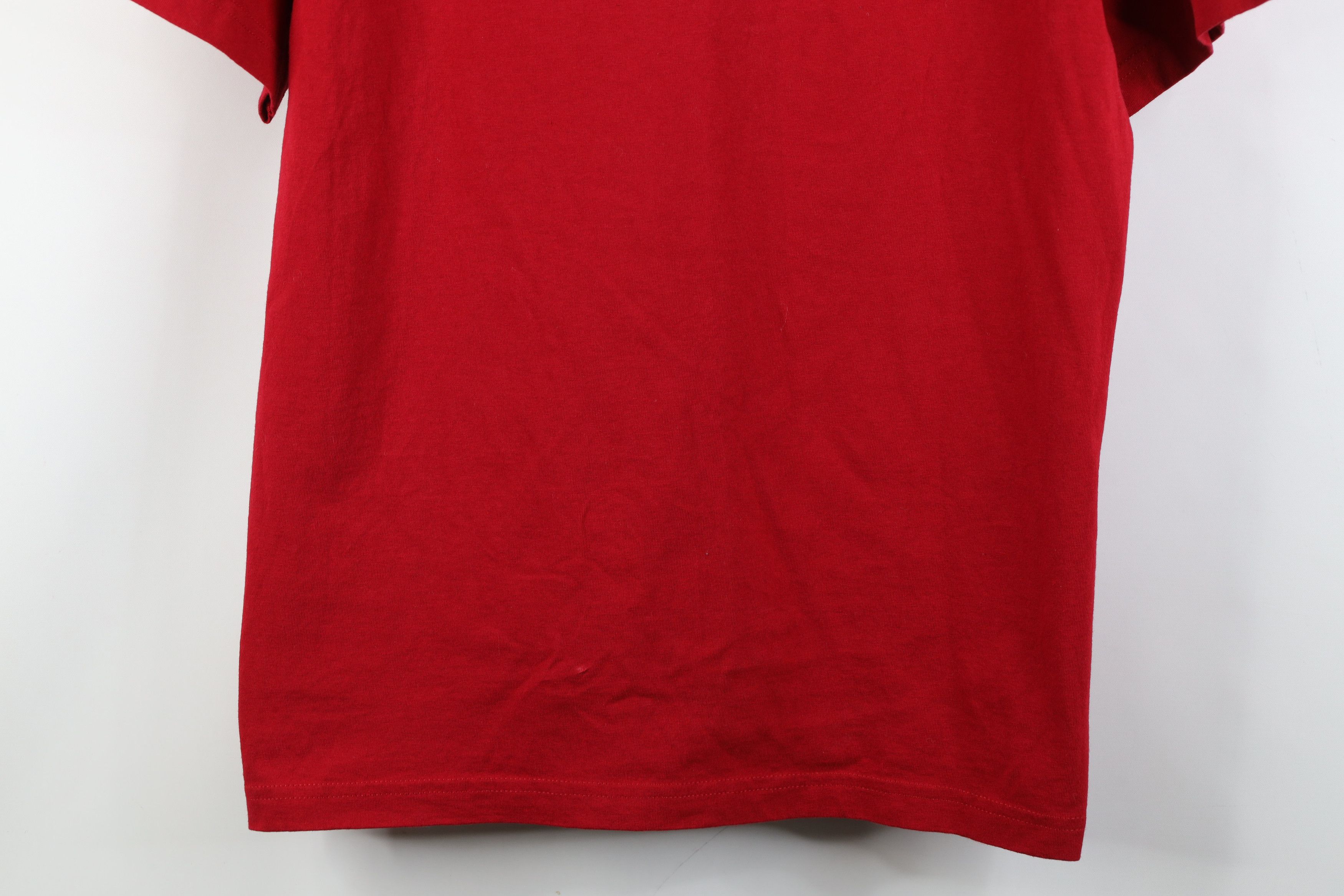 Vintage Vintage Y2K Issued Apple Inc Company T-Shirt Red Cotton USA Size US M / EU 48-50 / 2 - 3 Thumbnail