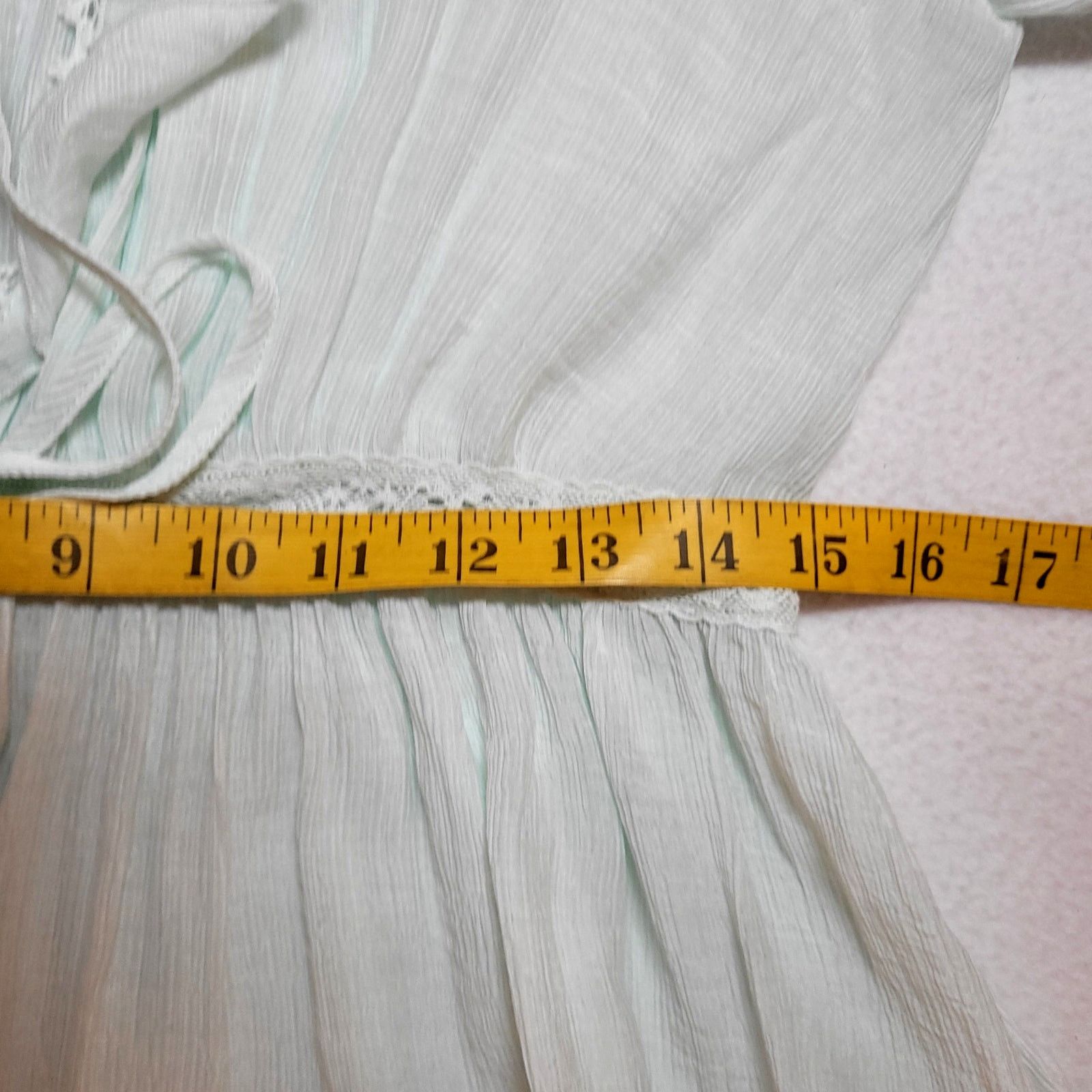 Forever 21 Forever 21 Maxi Duster L Mint Green Lace Cardigan Cover Size L / US 10 / IT 46 - 7 Thumbnail